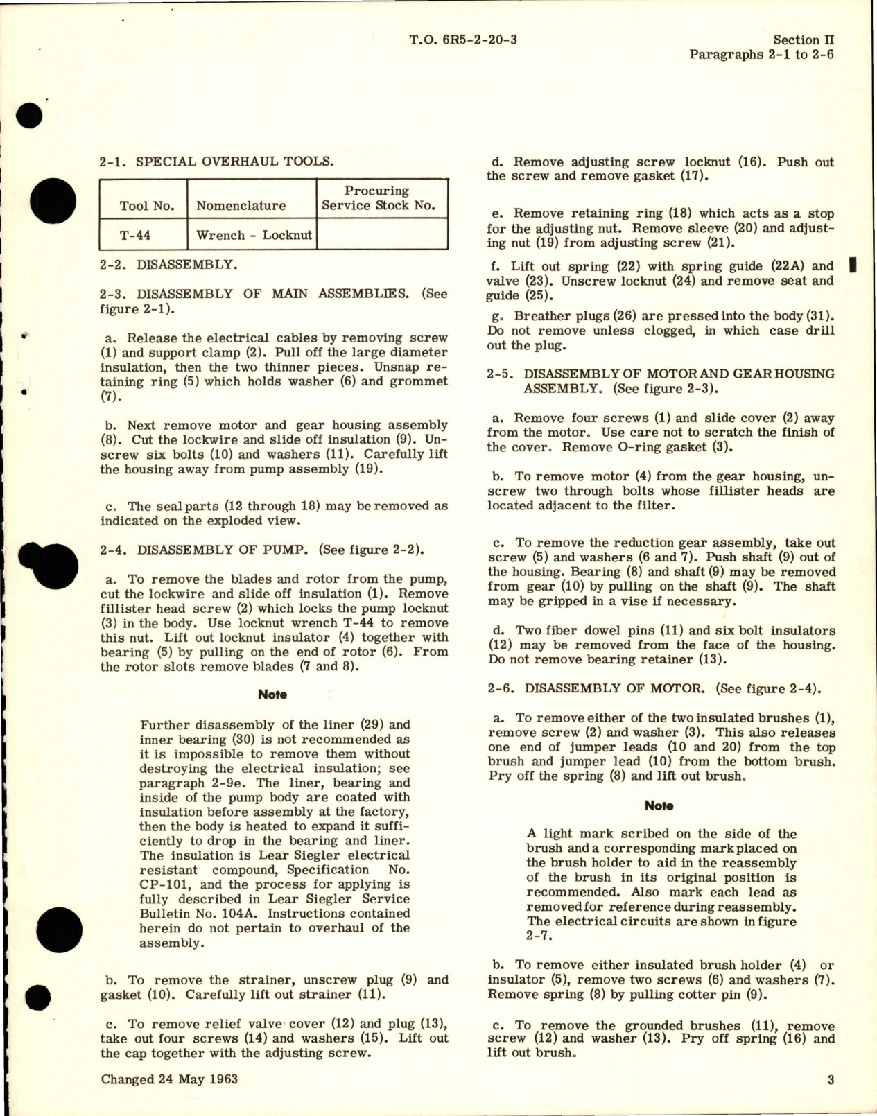 Sample page 7 from AirCorps Library document: Overhaul Instructions for Power Driven Rotary Pump - Models RG8825F and RG8825A