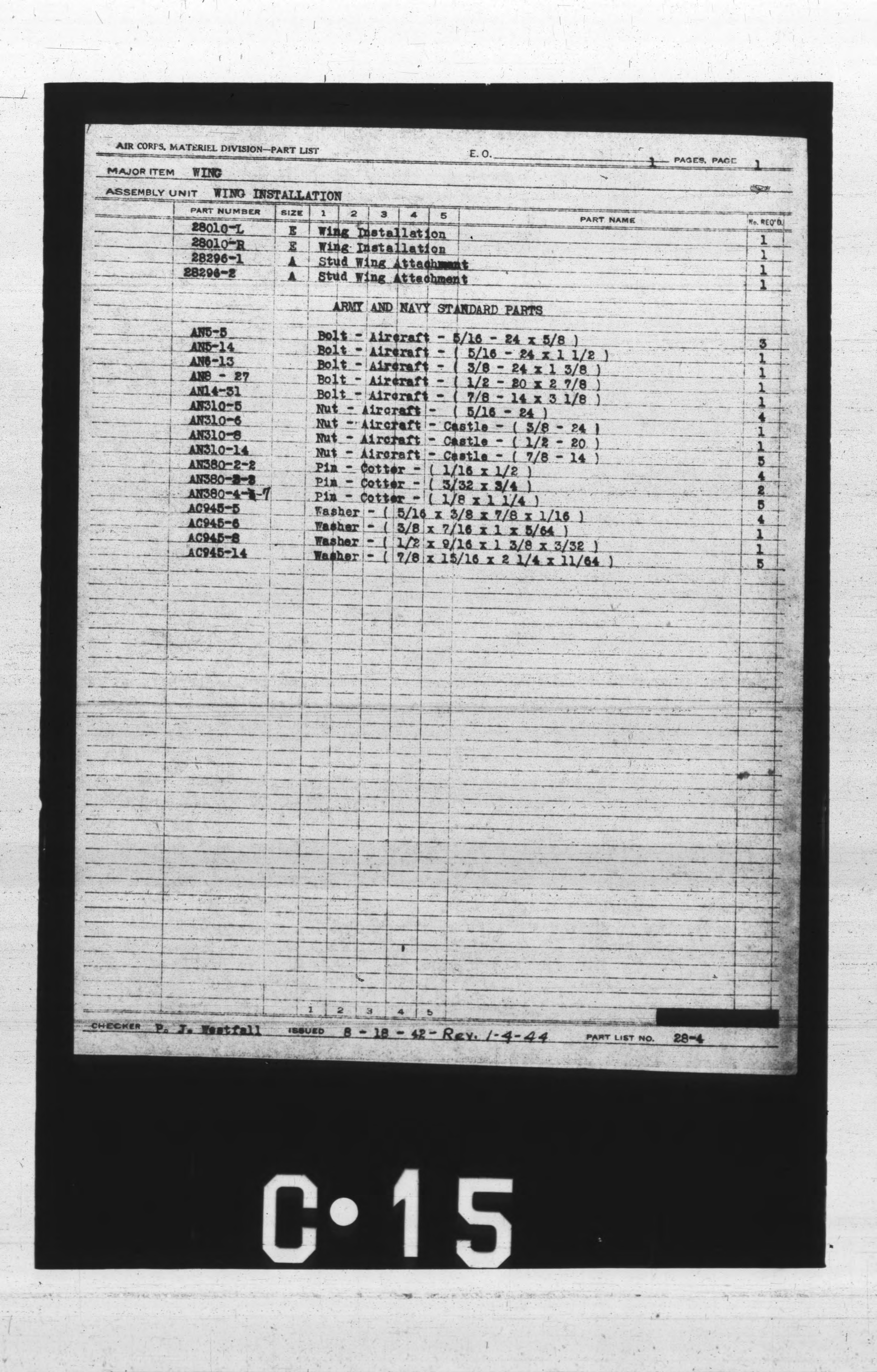 Sample page 7 from AirCorps Library document: Installations and Assemblies Index for Model CG-4A