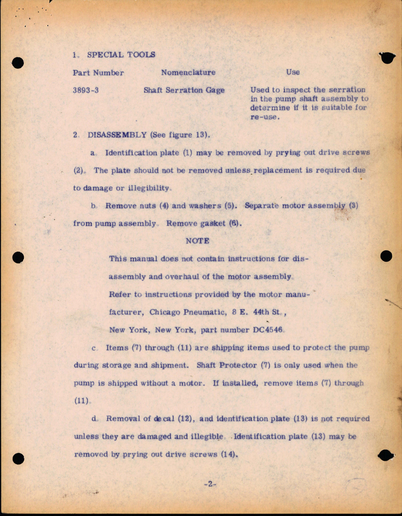 Sample page 7 from AirCorps Library document: Overhaul Instructions for 4546 Electric Motor - Part 167N100