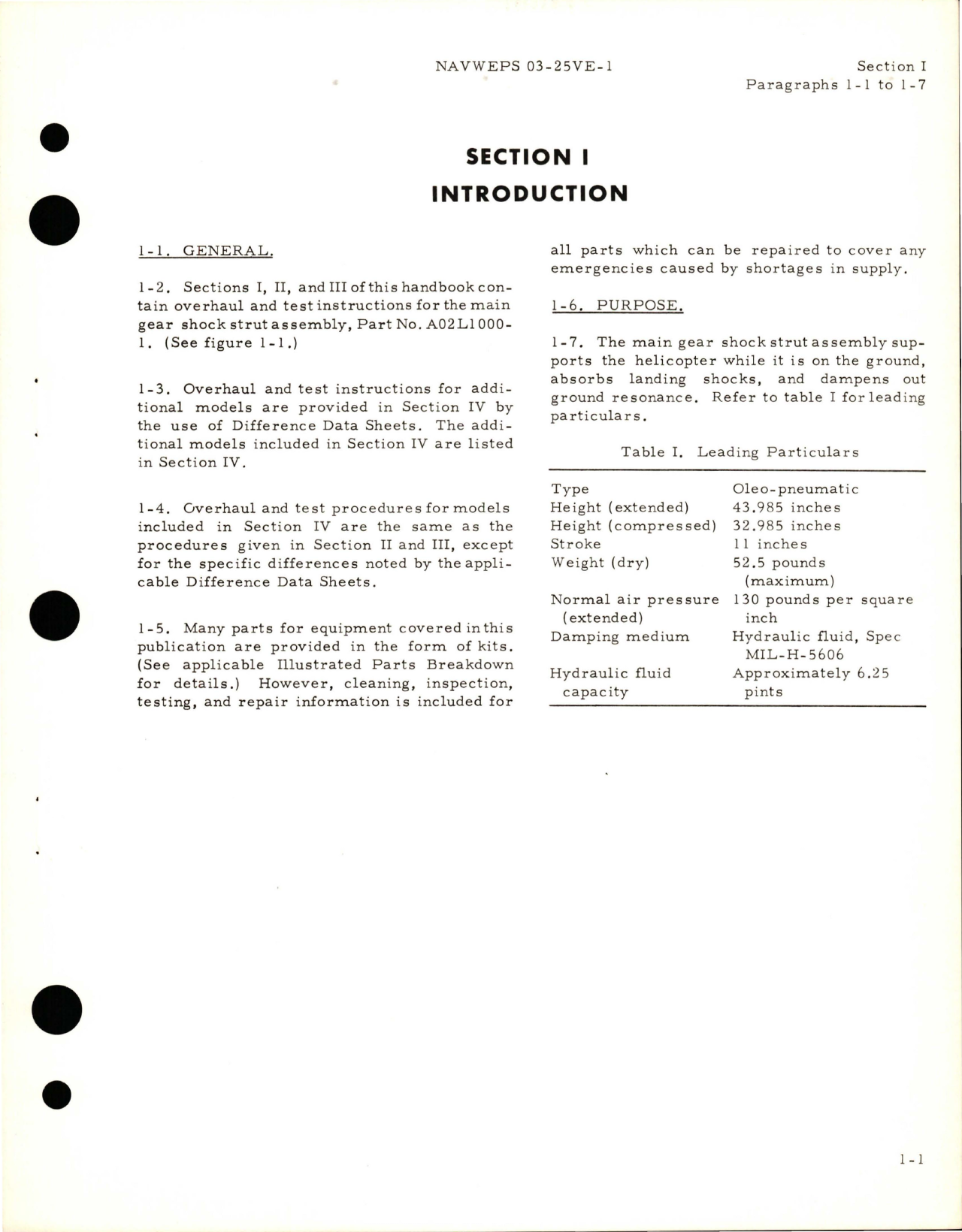 Sample page 5 from AirCorps Library document: Overhaul Instructions for Main Gear Shock Strut Assembly - Part A02L1000-1, A02L1000-3, A02L1000-5, and A02L1000-7 