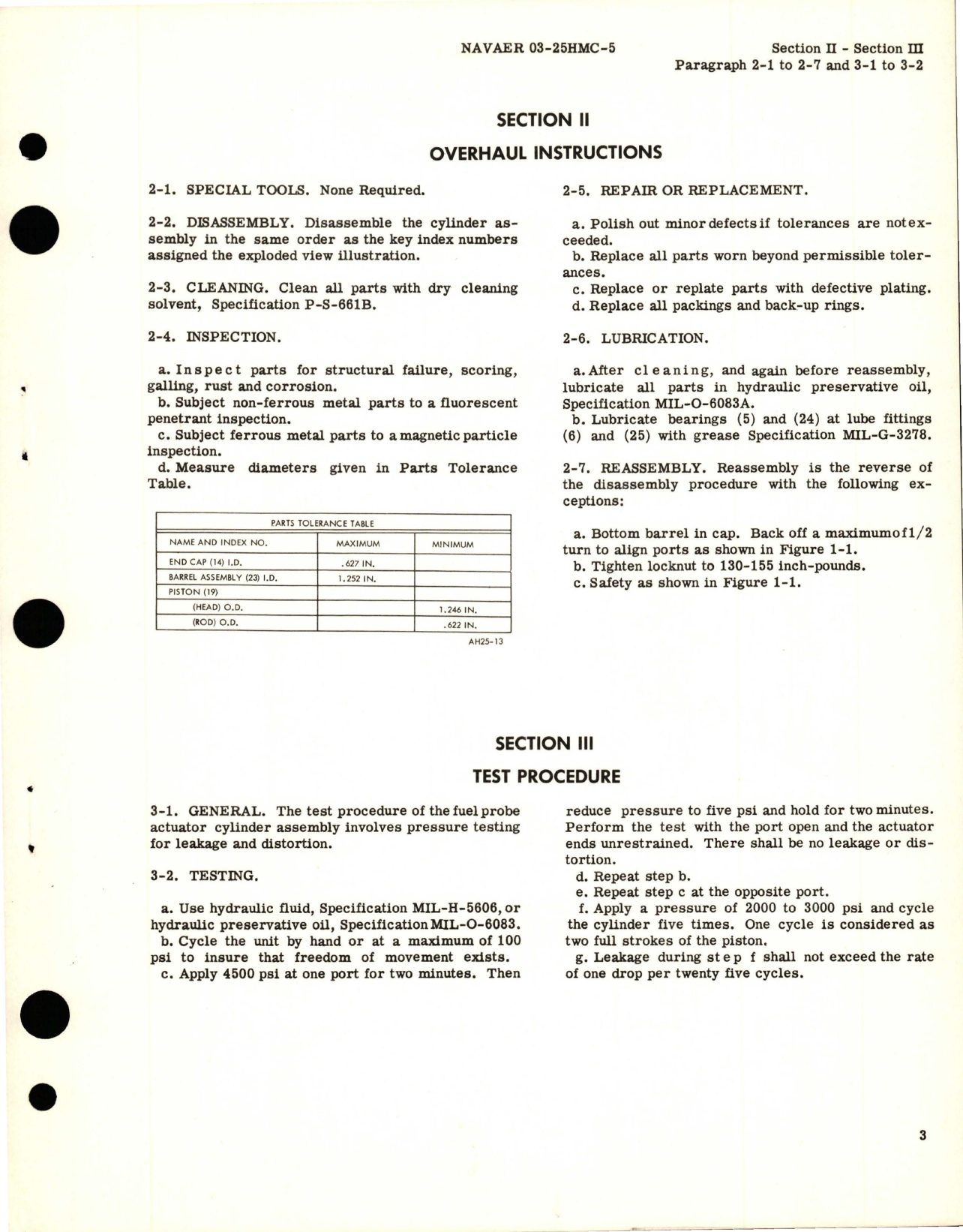 Sample page 5 from AirCorps Library document: Overhaul Instructions for Fuel Probe Actuator Cylinder Assembly - Part 25-69105-301