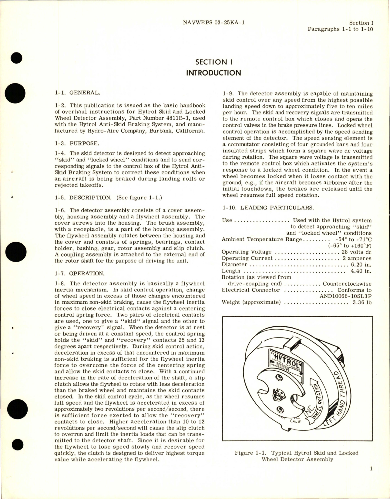 Sample page 5 from AirCorps Library document: Overhaul Instructions for Hytrol Skid and Locked Wheel Detector Assembly - Parts 4811B-1 and 4811B-2 