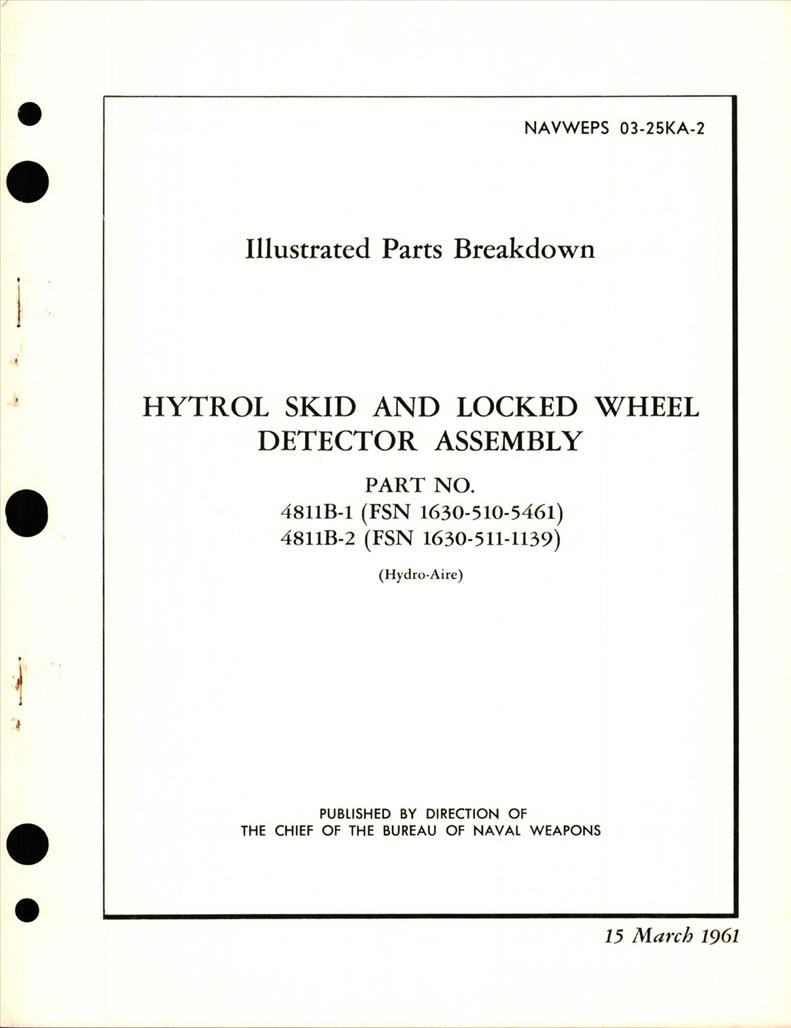 Illustrated Parts Breakdown for Hytrol Skid and Locked Wheel Detector