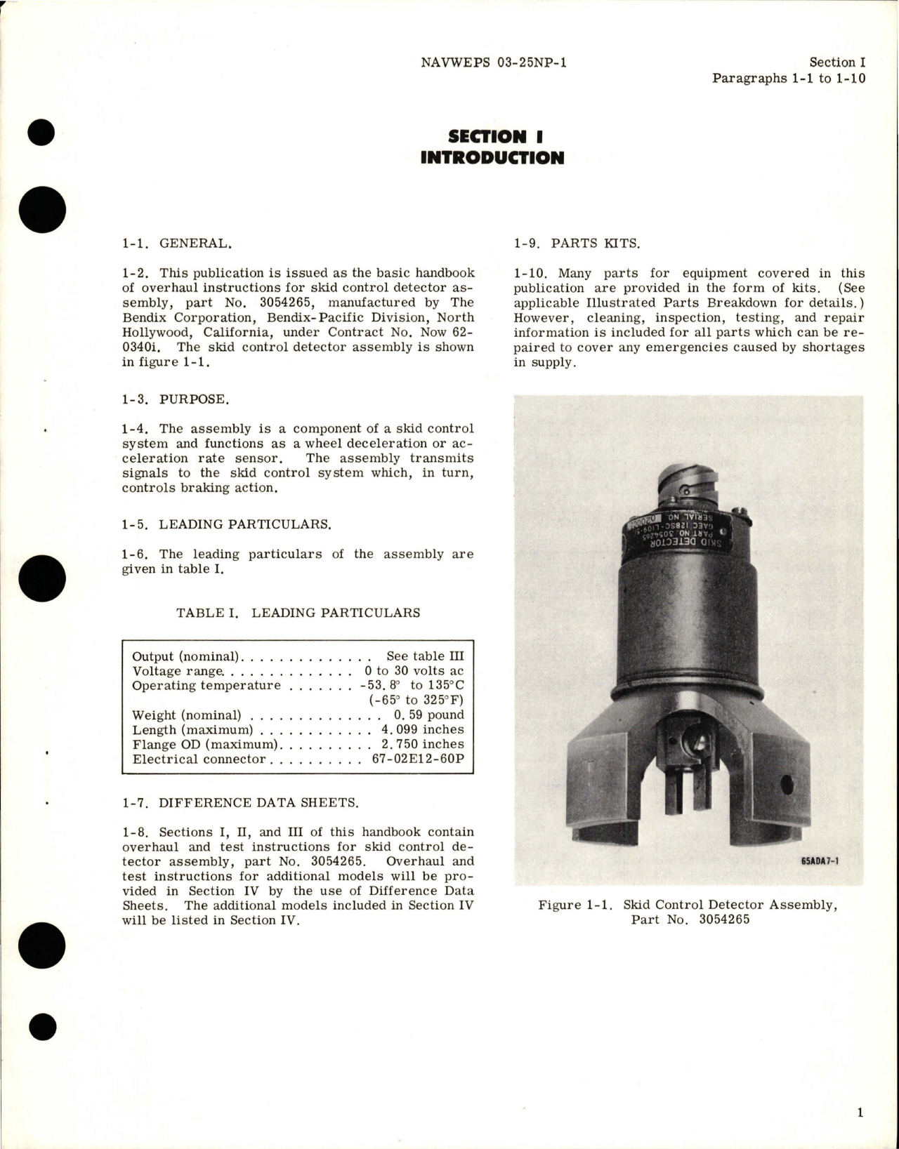 Sample page 5 from AirCorps Library document: Overhaul Instructions for Skid Control Detector Assembly - Part 3054265