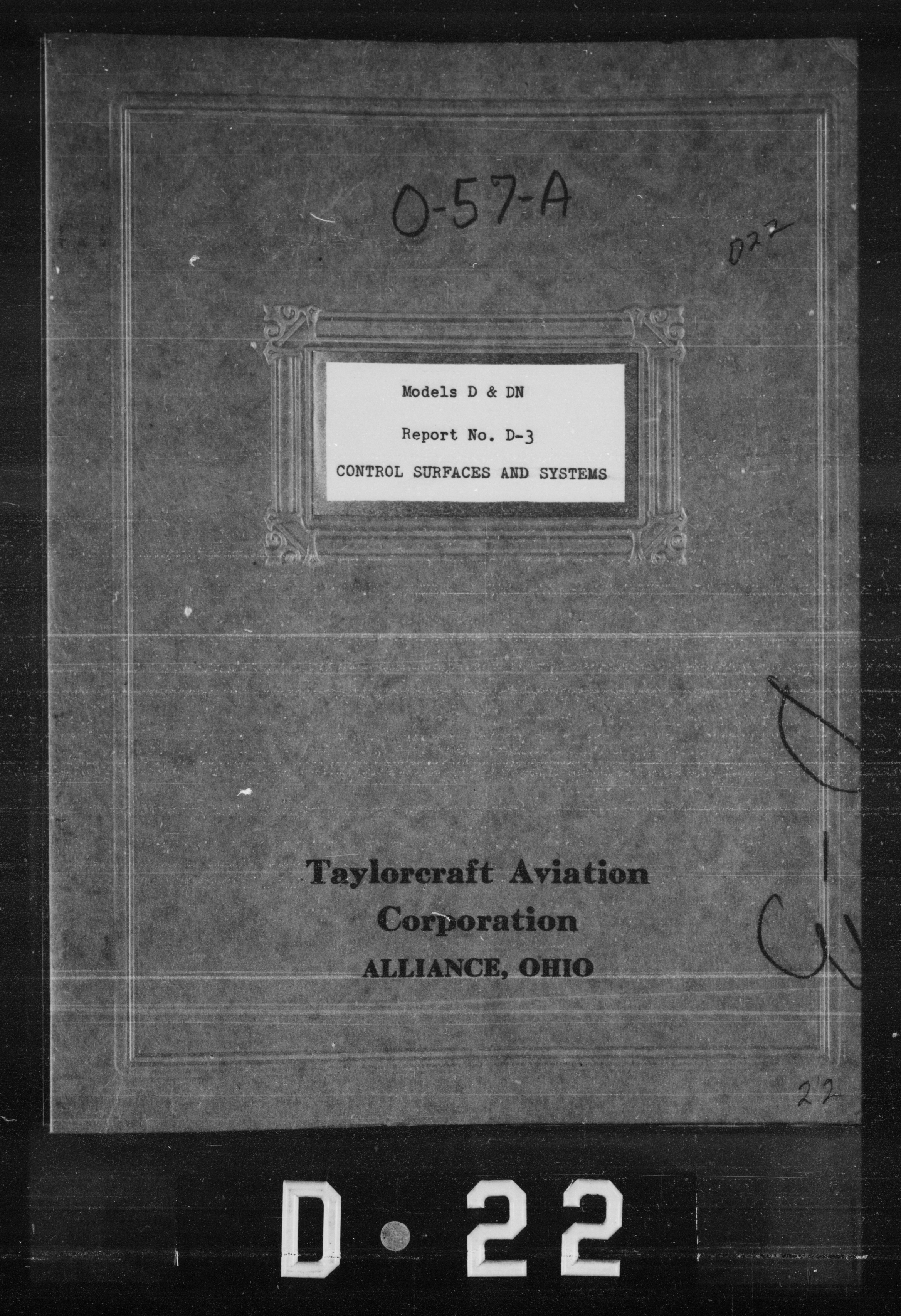 Sample page 1 from AirCorps Library document: Control Surfaces and Systems for Model D & DN