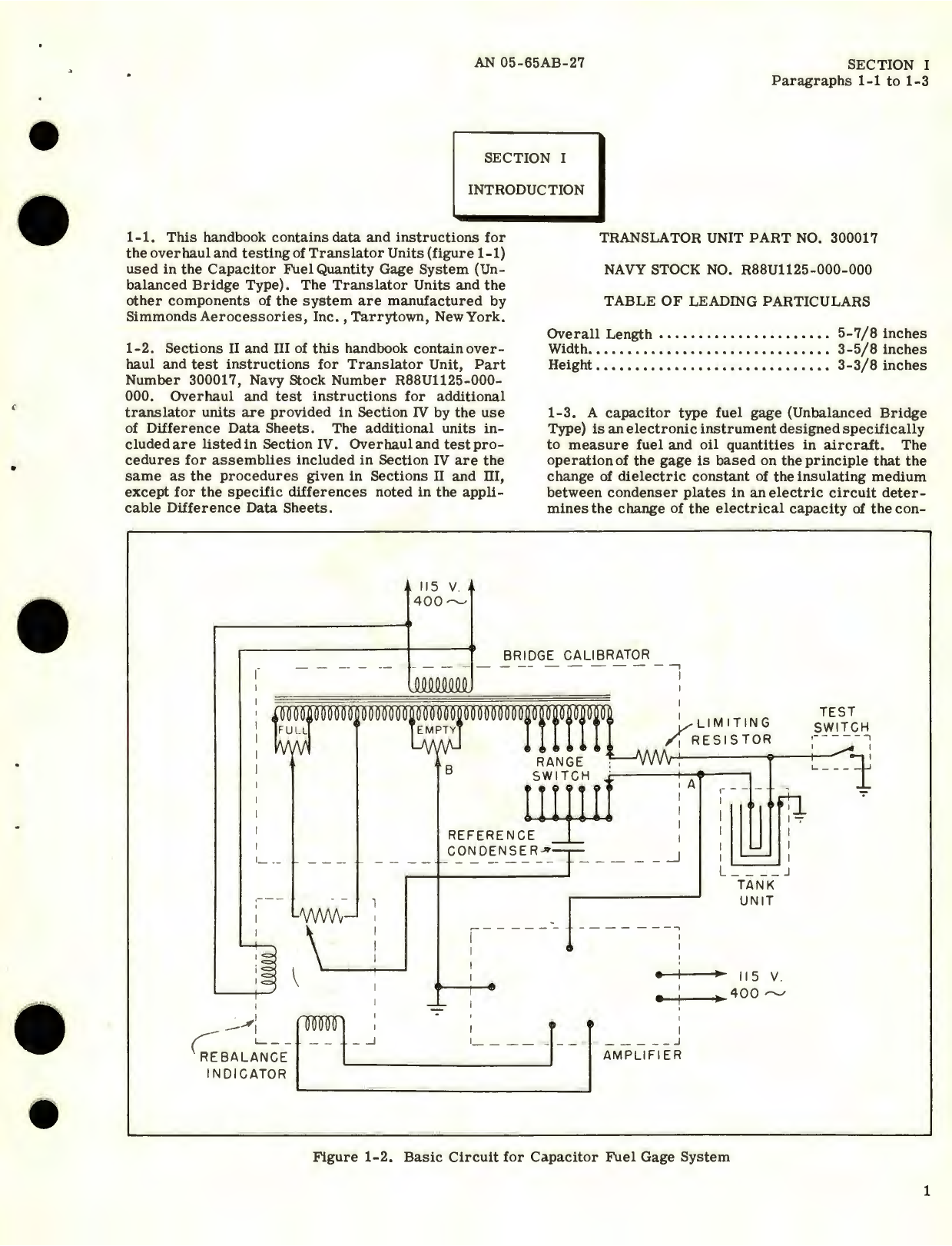 Sample page 5 from AirCorps Library document: Overhaul Instructions for Translator Units Capacitor Fuel Gage System, Part No. 300017, 300018, 300019 