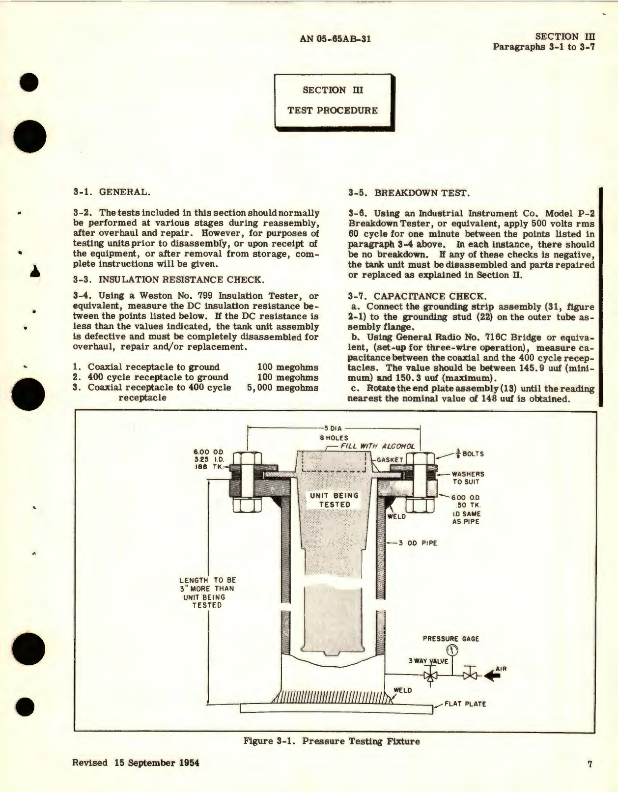 Sample page 7 from AirCorps Library document: Overhaul Instructions for Tank Units, Uncompensated, Flange Mounted Capacitor Fuel Gage System