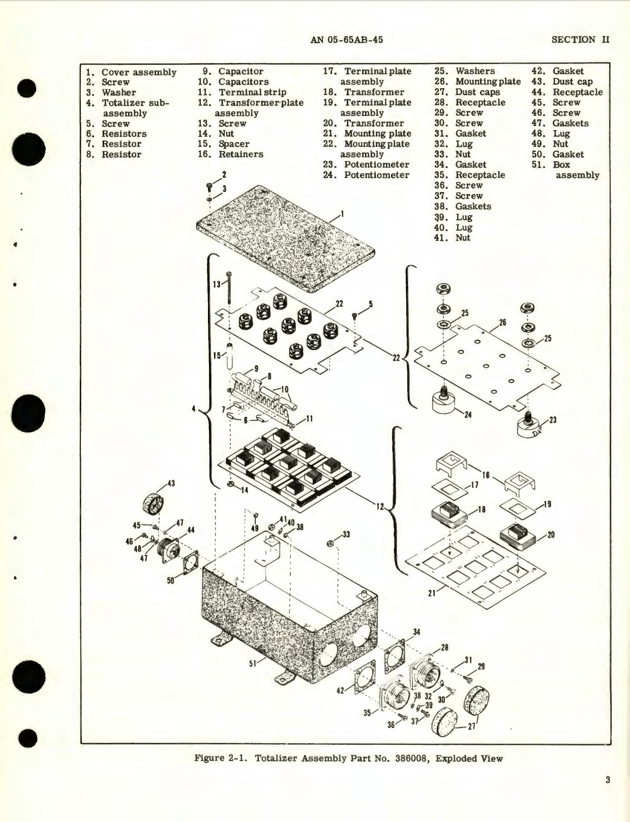 Sample page 7 from AirCorps Library document: Overhaul Instructions for Totalizer Assemblies Capacitor Fuel Gage System, Part No. 386005, 386007, 386008 