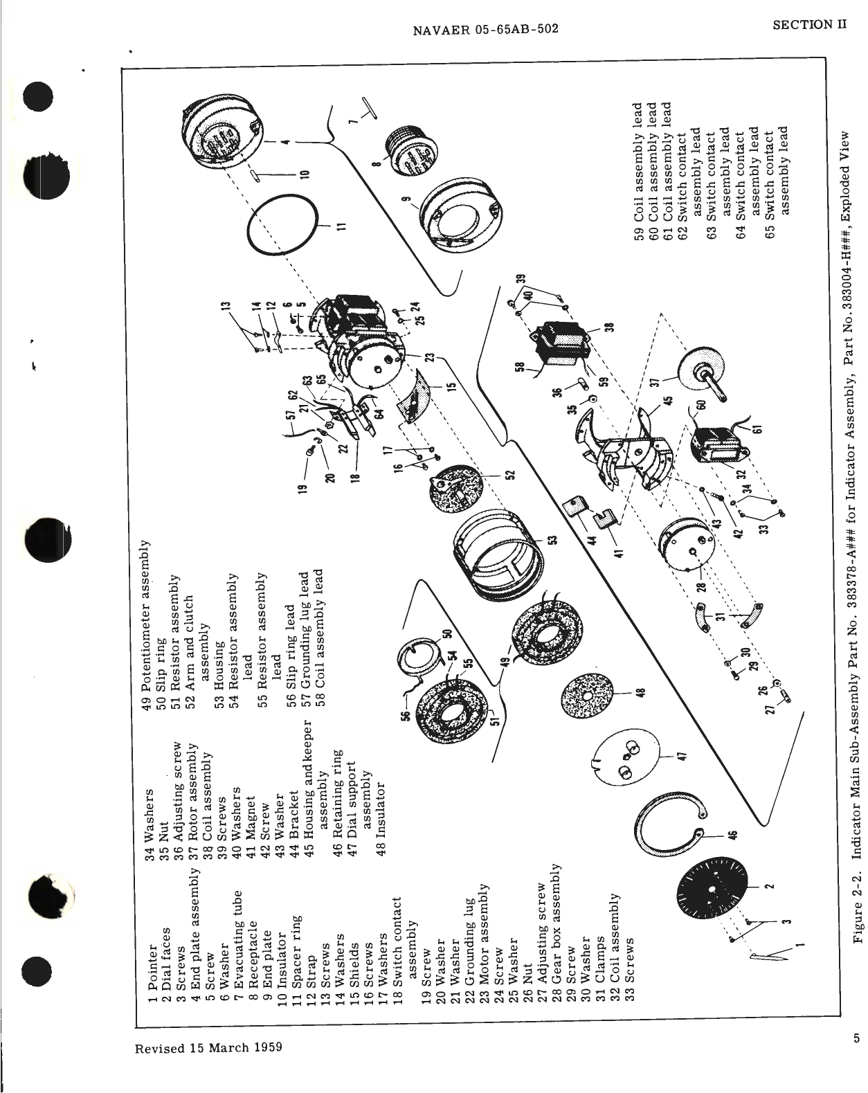 Sample page 5 from AirCorps Library document: Overhaul Instructions for Indicator Assemblies Capacitor Fuel Gage System, Part No. 383004 