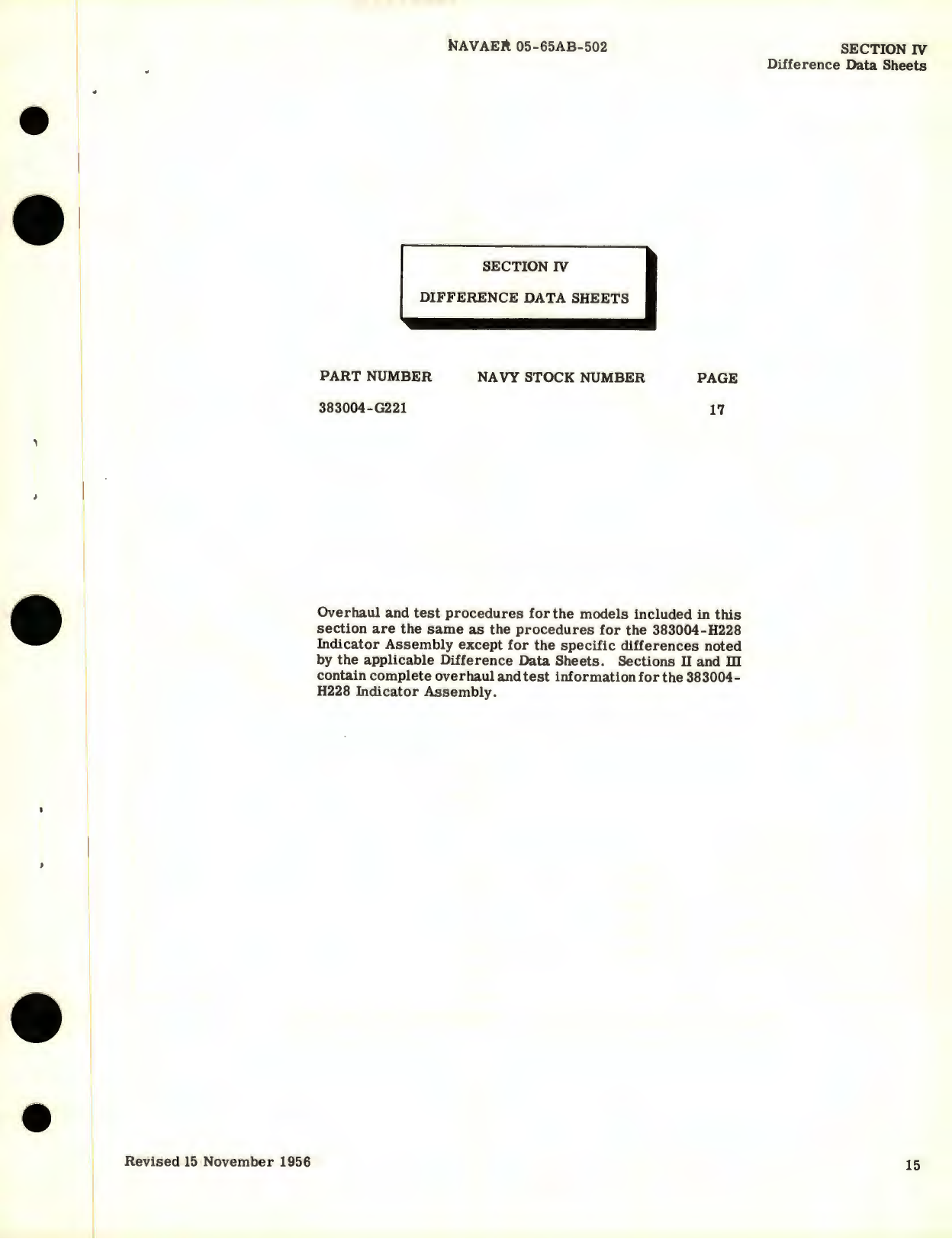 Sample page 5 from AirCorps Library document: Overhaul Instructions for Indicator Assemblies Capacitor Fuel Gage System, Part No. 383004 