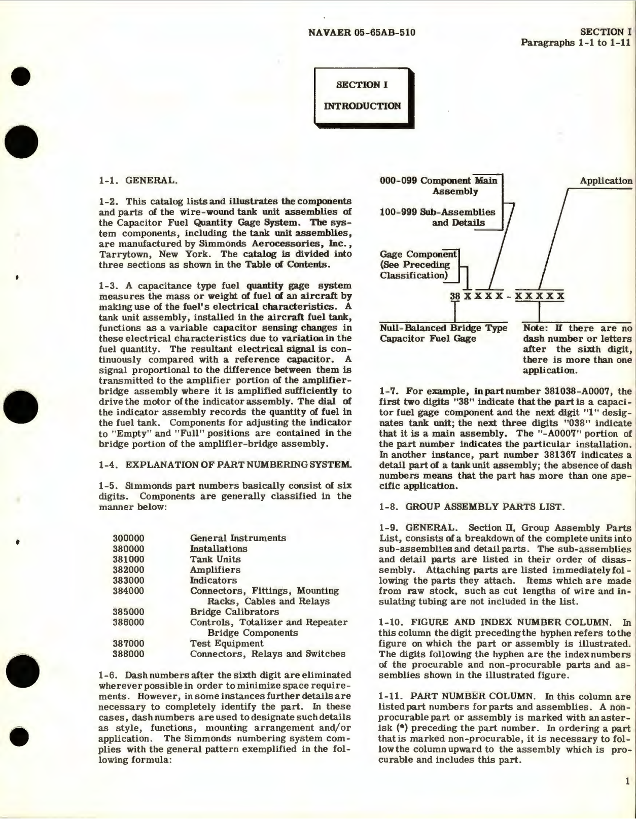 Sample page 5 from AirCorps Library document: Illustrated Parts Breakdown for Tank Units (Wire-Wound Type) Capacitor Fuel Gage, Part No. 381038 