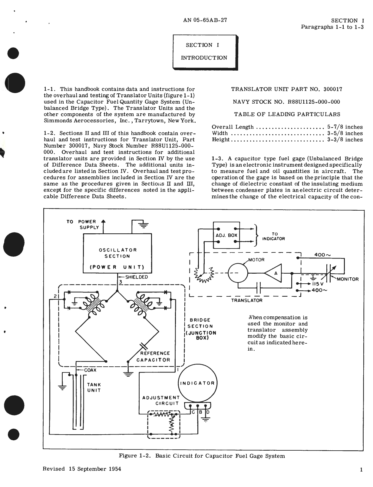 Sample page 5 from AirCorps Library document: Handbook Overhaul Instructions for Translator Units Capacitor Fuel Gage System, Part No. 300017, 300018, 300019