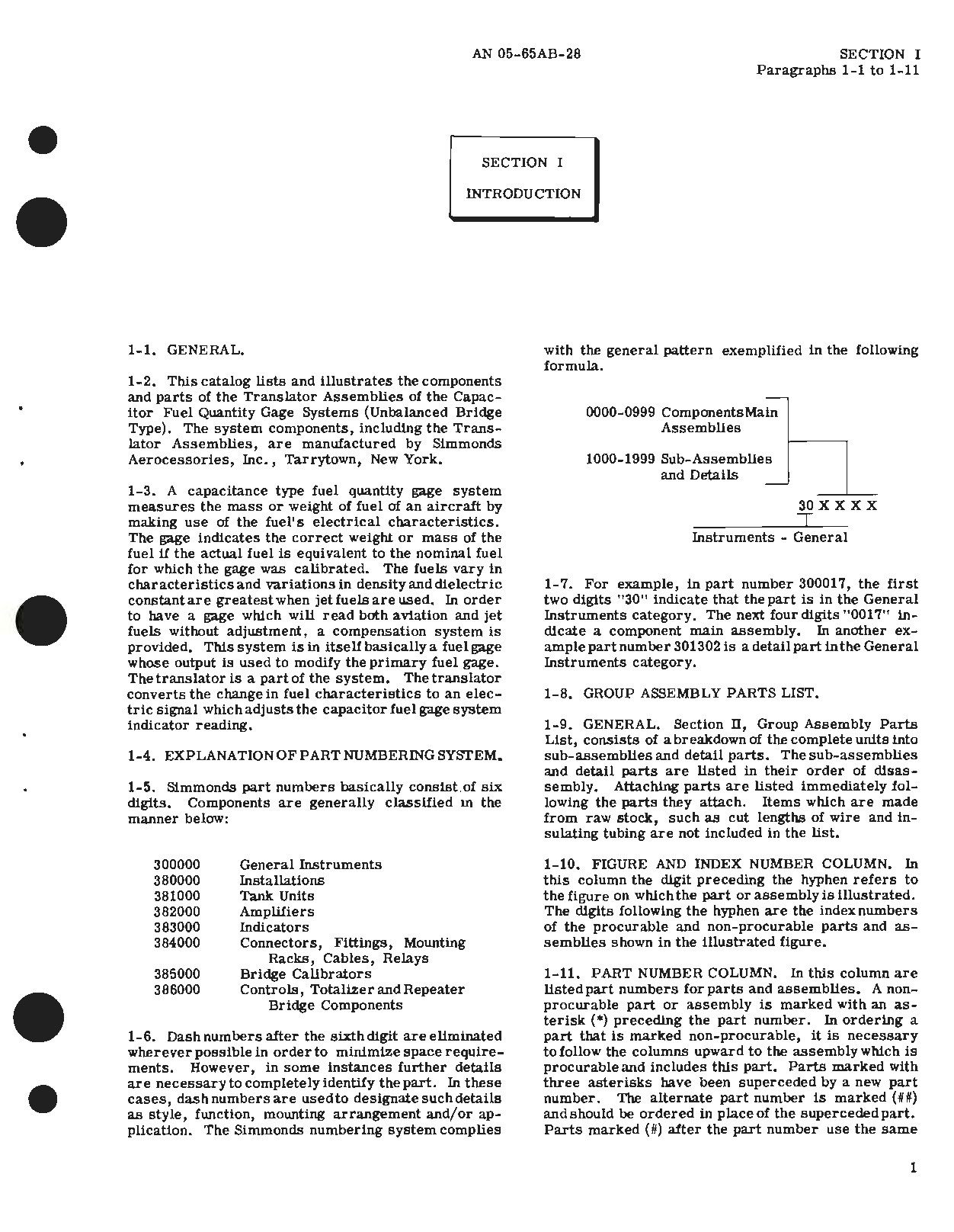 Sample page 5 from AirCorps Library document: Illustrated Parts Breakdown for Translator Units Capacitor Fuel Gage System, Part No. 300017, 300018, 300019