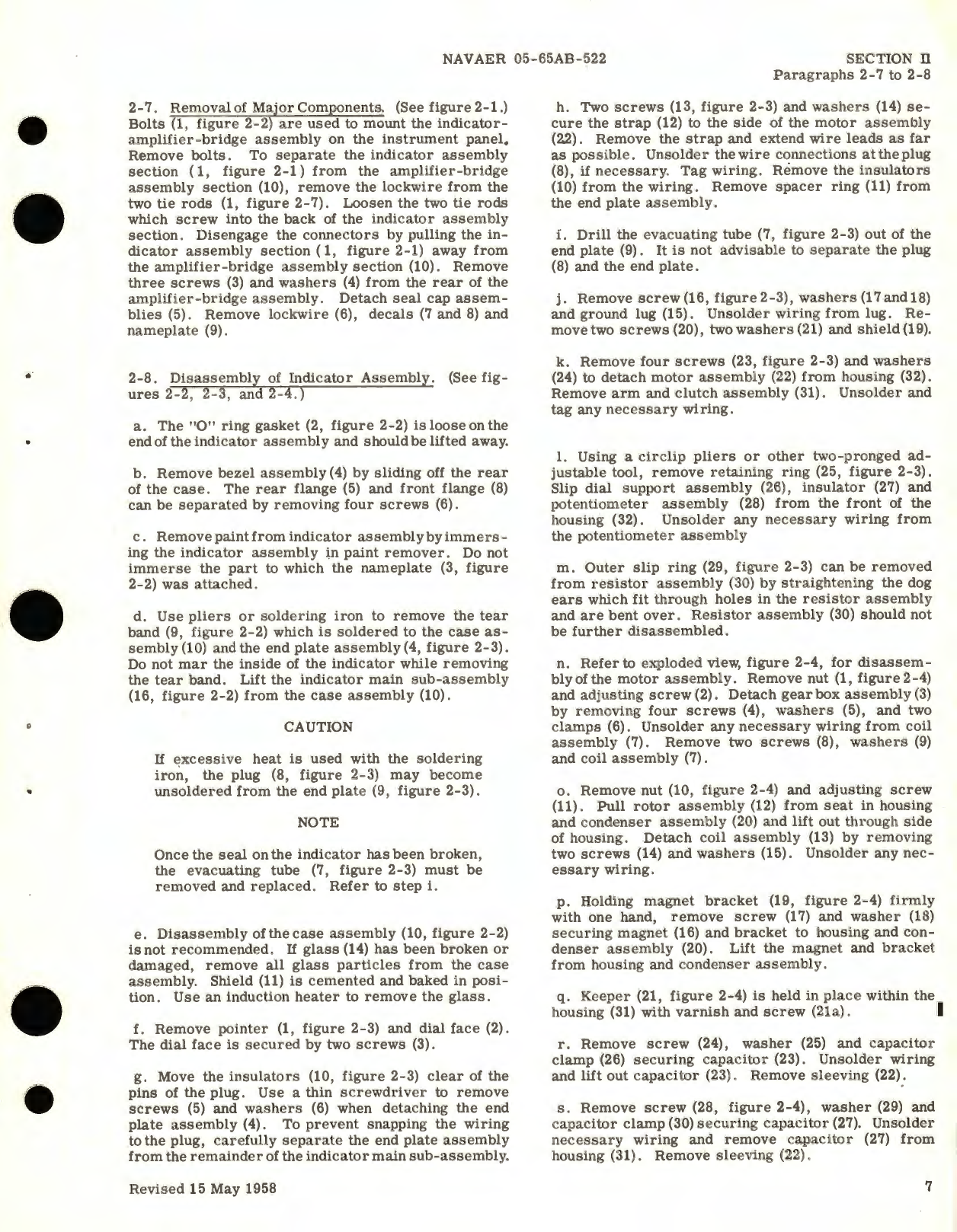 Sample page 5 from AirCorps Library document: Overhaul Instructions for Indicator - Amplifier - Bridge Assemblies (Combined Type, Bezel Mounted) Capacitor Fuel Gage System, Part No. 383018 