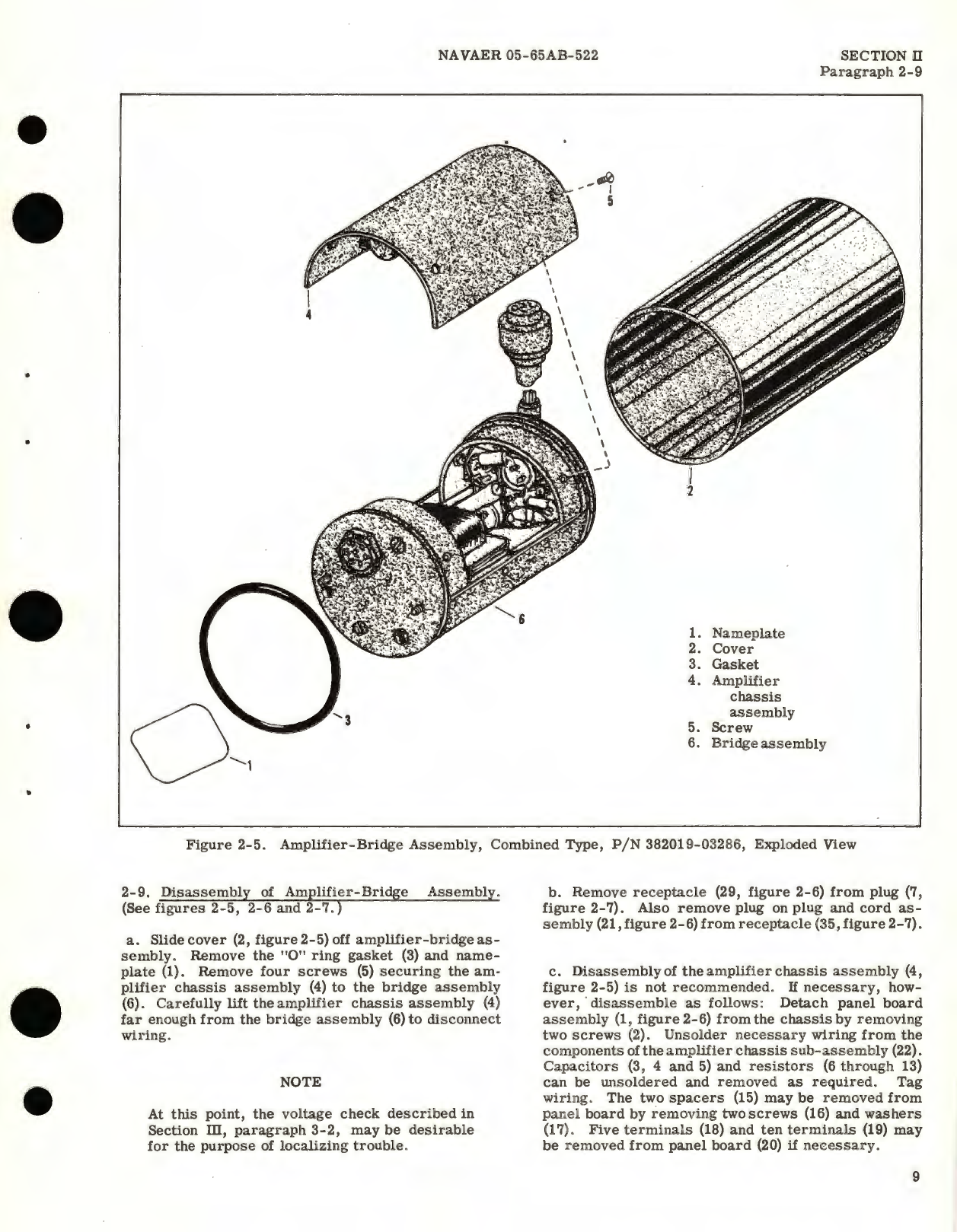 Sample page 7 from AirCorps Library document: Overhaul Instructions for Indicator - Amplifier - Bridge Assemblies (Combined Type, Bezel Mounted) Capacitor Fuel Gage System, Part No. 383018 