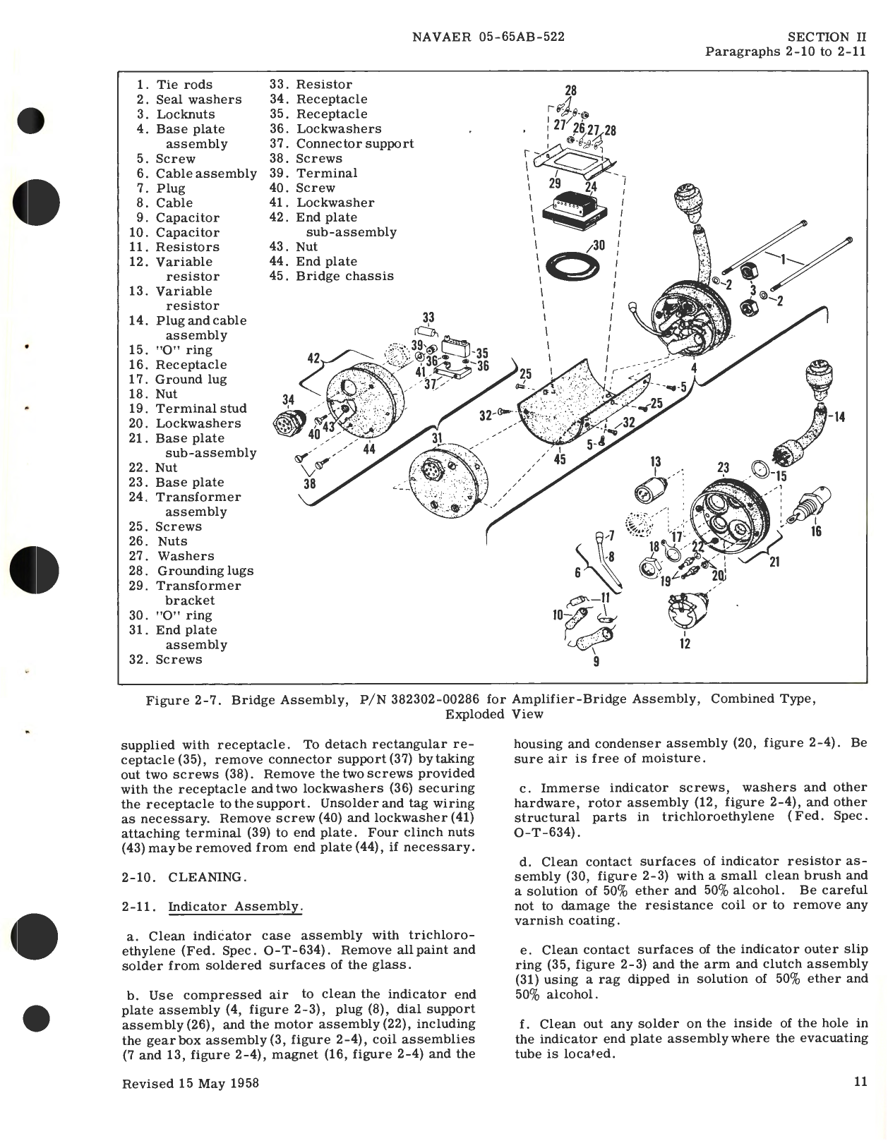 Sample page 9 from AirCorps Library document: Overhaul Instructions for Indicator - Amplifier - Bridge Assemblies (Combined Type, Bezel Mounted) Capacitor Fuel Gage System, Part No. 383018 