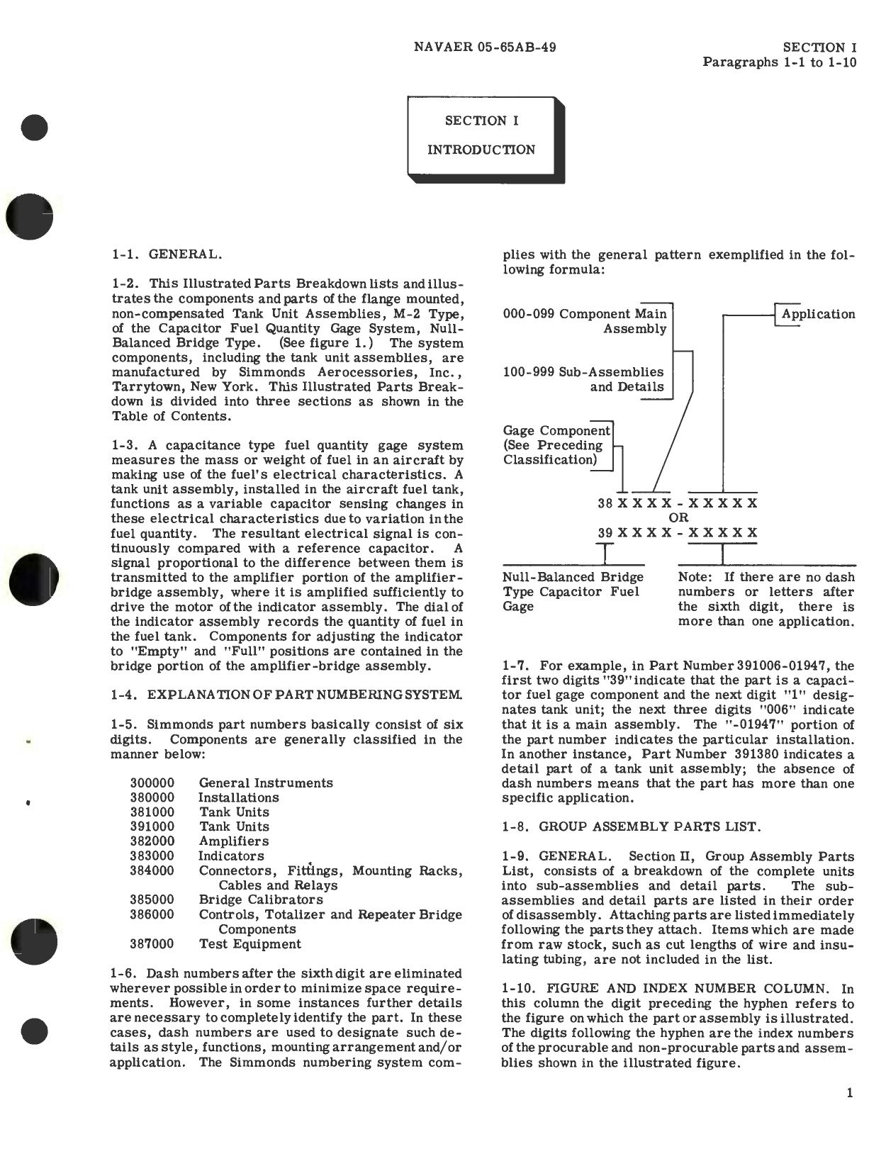 Sample page 5 from AirCorps Library document: Illustrated Parts Breakdown for Tank Units Non-Compensated Flange Mounted Capacitor Fuel Gage System, Part No. 391006 