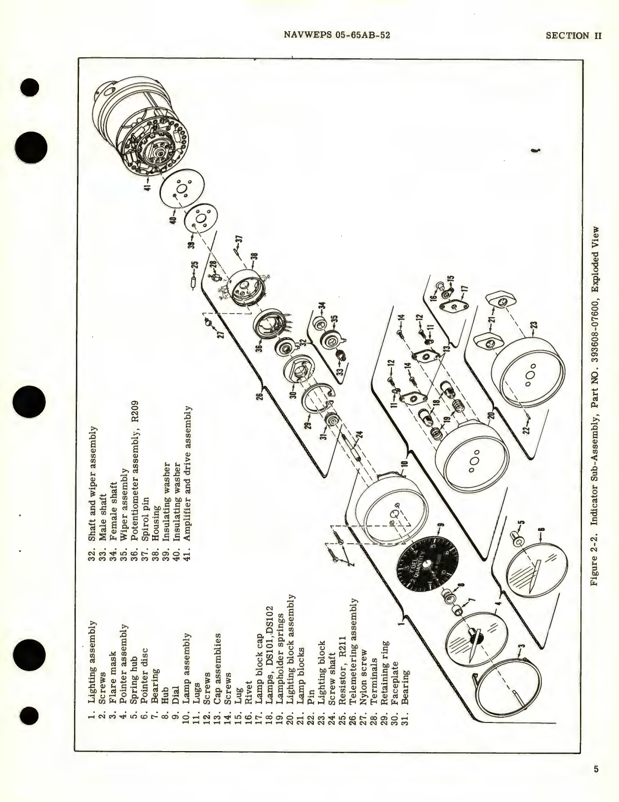 Sample page 9 from AirCorps Library document: Overhaul Instructions for Indicator Assemblies Capacitor Fuel Gage System, Part No. 393008