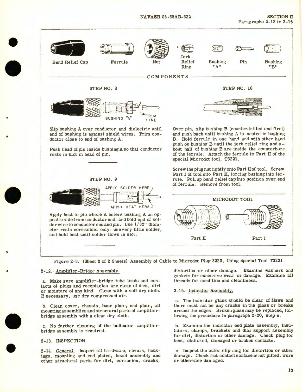 Sample page 5 from AirCorps Library document: Overhaul Instructions for Indicator - Amplifier - Bridge Assemblies (Combined Type, Bezel Mounted) Capacitor Fuel Gage System Part No. 383018