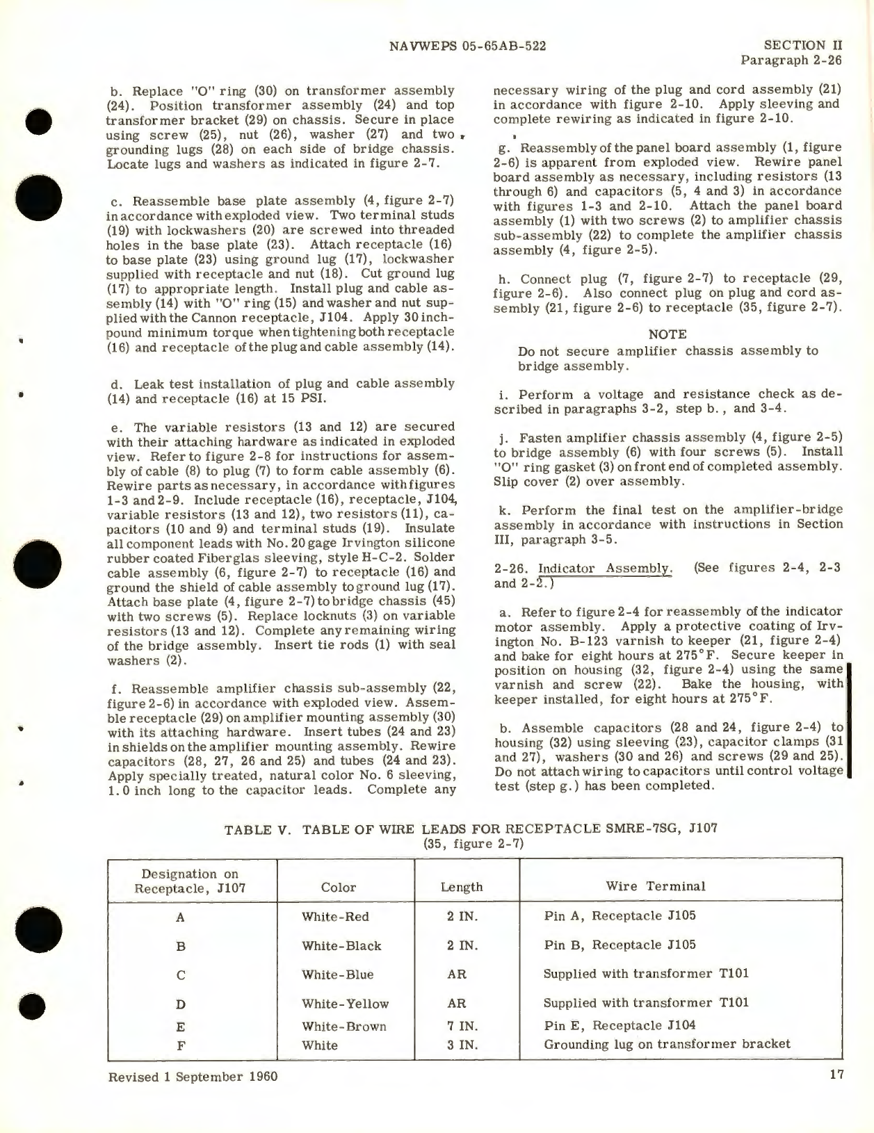 Sample page 7 from AirCorps Library document: Overhaul Instructions for Indicator - Amplifier - Bridge Assemblies (Combined Type, Bezel Mounted) Capacitor Fuel Gage System Part No. 383018