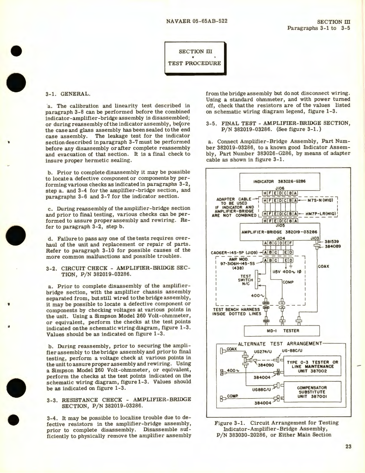 Sample page 9 from AirCorps Library document: Overhaul Instructions for Indicator - Amplifier - Bridge Assemblies (Combined Type, Bezel Mounted) Capacitor Fuel Gage System Part No. 383018