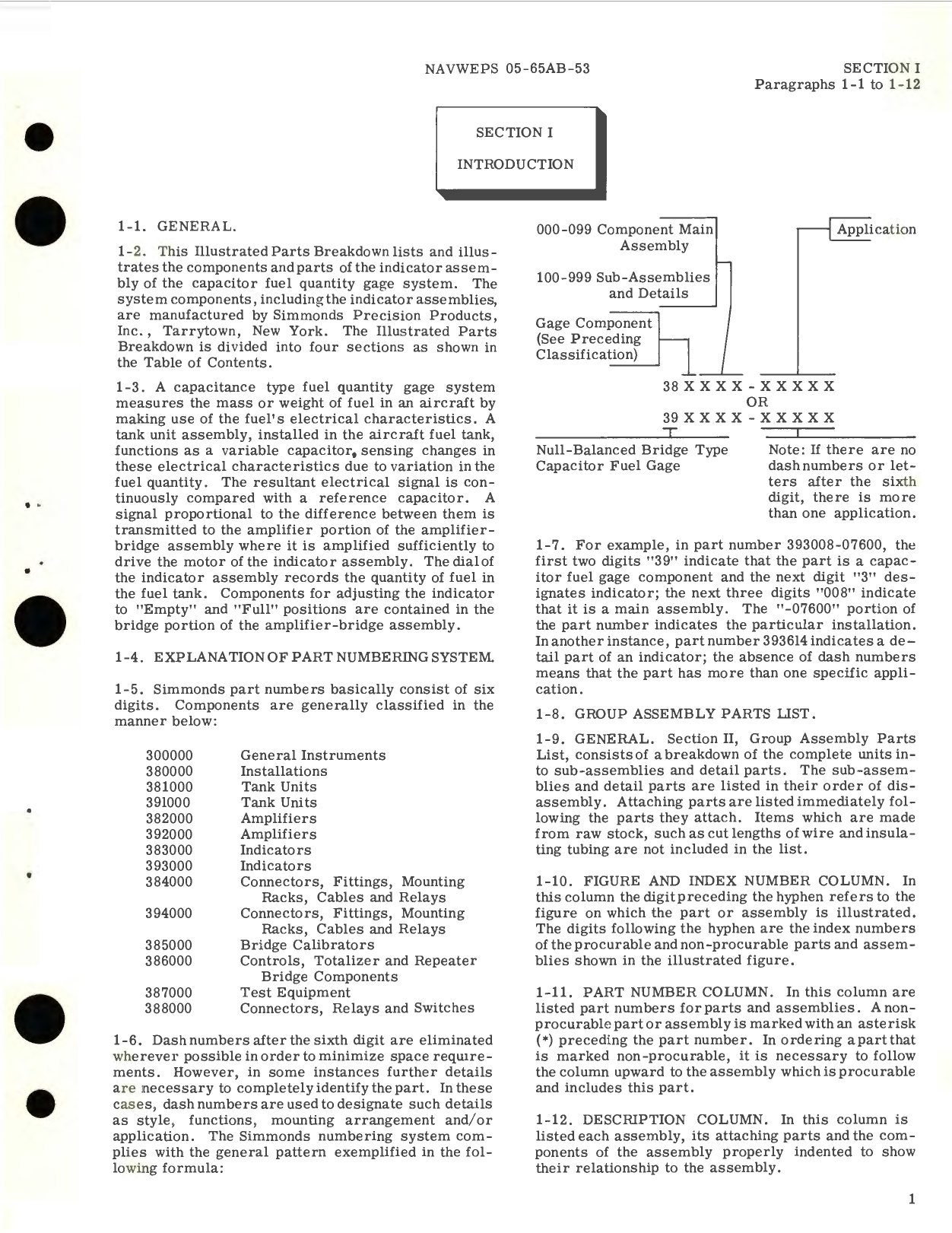 Sample page 5 from AirCorps Library document: Illustrated Parts Breakdown for Indicator Assembly capacitor Fuel Gage System, Part  No. 393008