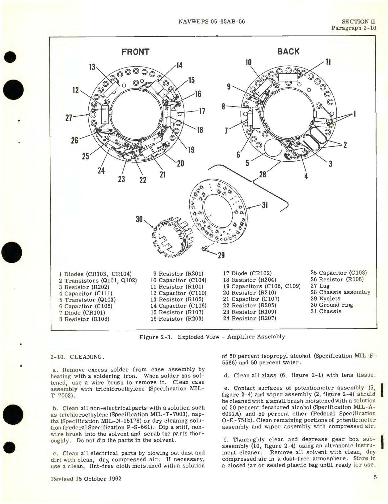 Sample page 5 from AirCorps Library document: Overhaul Instructions for Fuel Quantity Indicator Part No. 393004-01648 