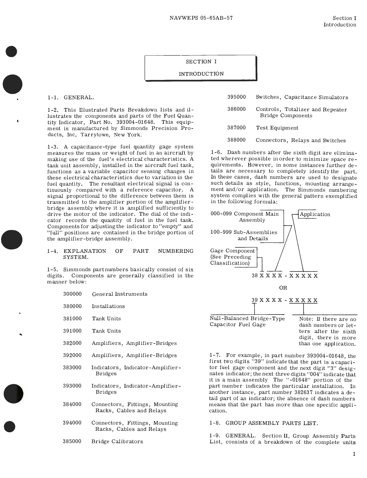 Sample page 5 from AirCorps Library document: Illustrated Parts Breakdown for Fuel Quantity Indicator Part No. 393004-01648 