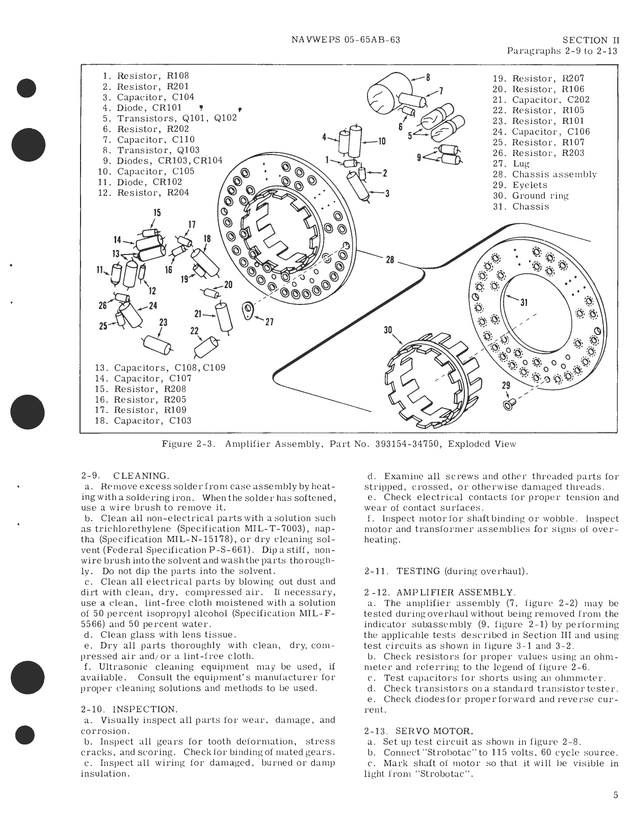 Sample page 5 from AirCorps Library document: Overhaul Instructions for Fuel Quantity Indicator, Part No.393004-34750 