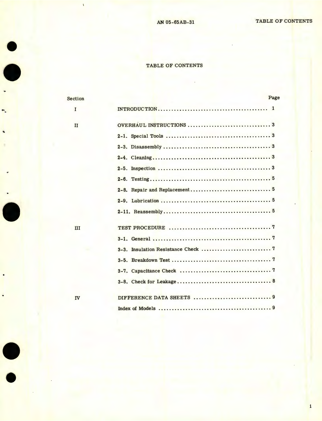 Sample page 5 from AirCorps Library document: Handbook Overhaul Instructions for Tank Units, Uncompensated, Flange Mounted Capacitor Fuel Gage System