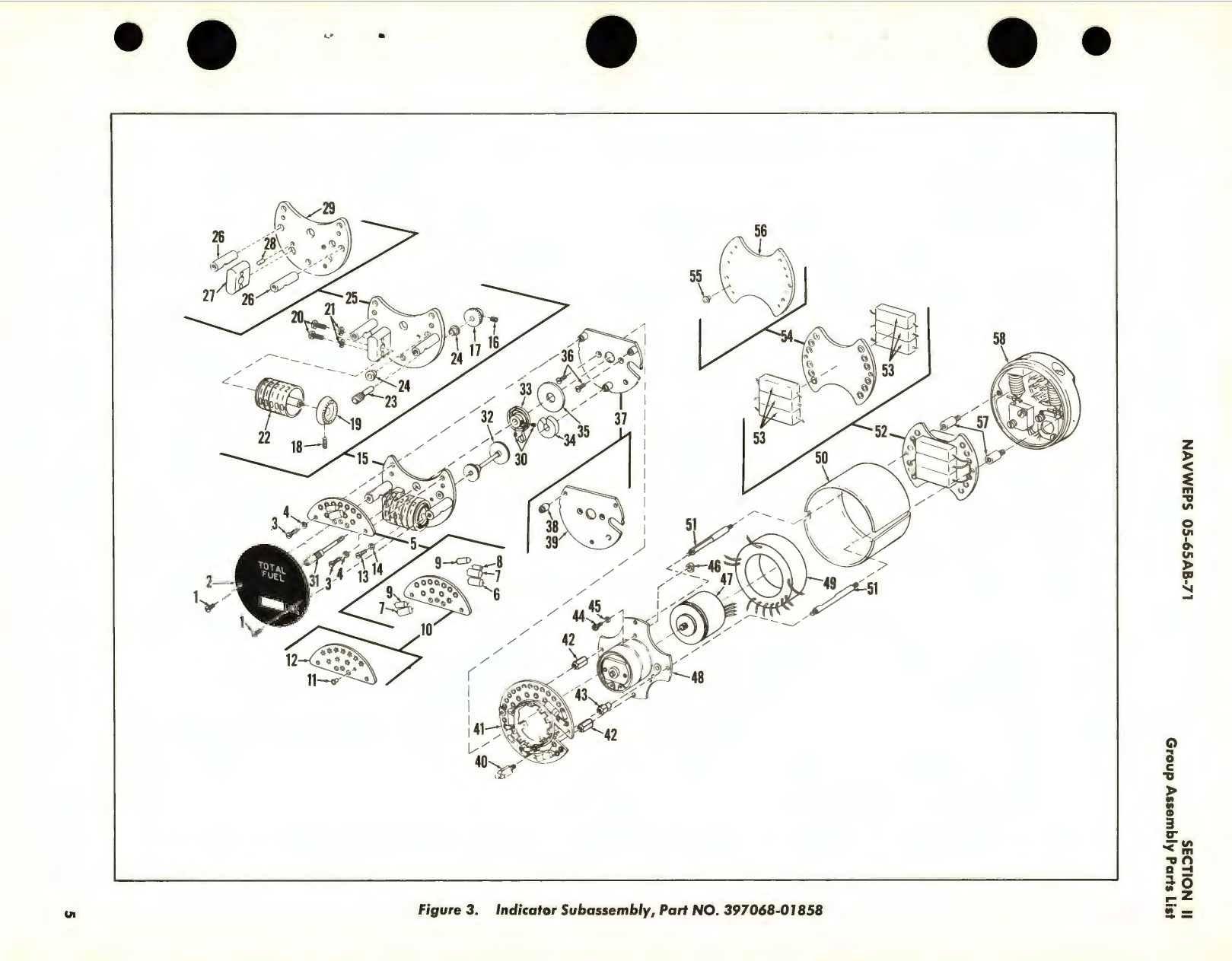 Sample page 7 from AirCorps Library document: Illustrated Parts Breakdown for Totalizer Indicator Assembly, Part No. 393065-01858 