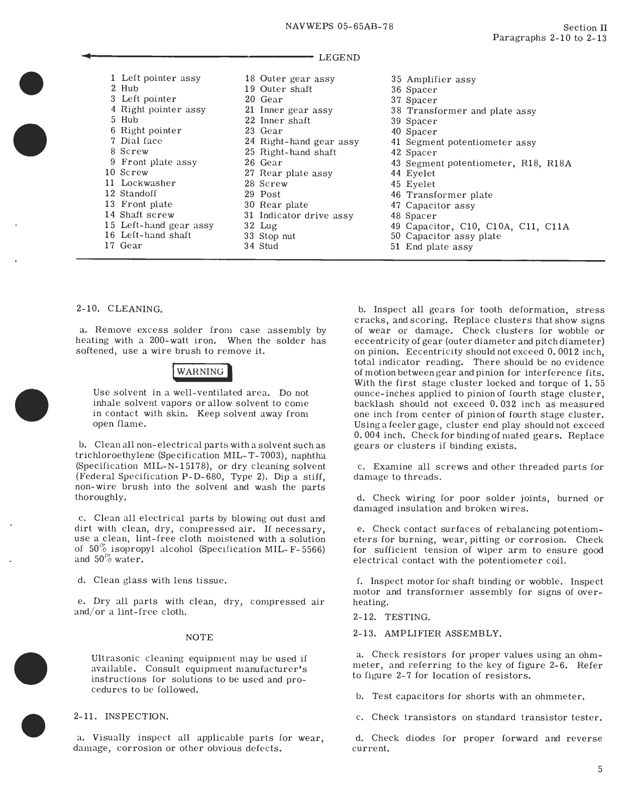 Sample page 9 from AirCorps Library document: Overhaul Instructions for Fuel Quantity Indicator Assembly, Part No. 393003-05233 