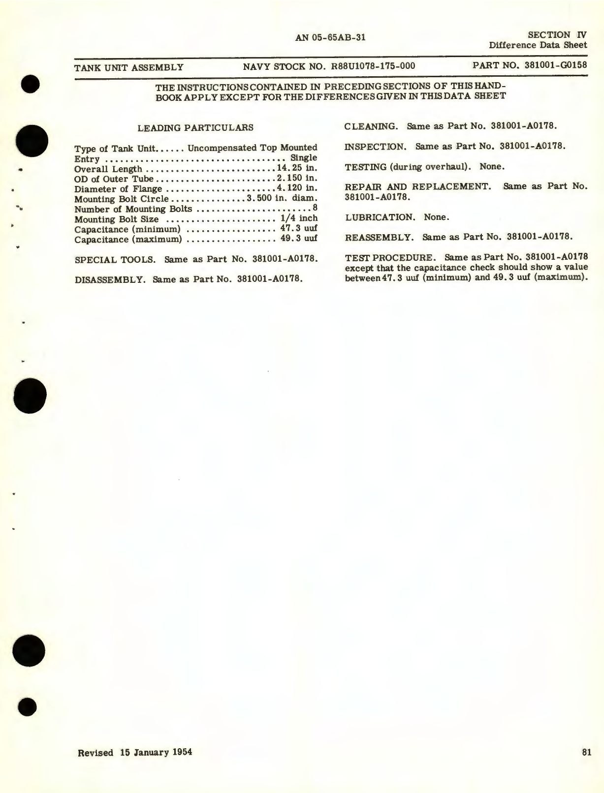 Sample page 7 from AirCorps Library document: Overhaul Instructions for Tank Units, Uncompensated, Flange Mounted Capacitor Fuel Gage System