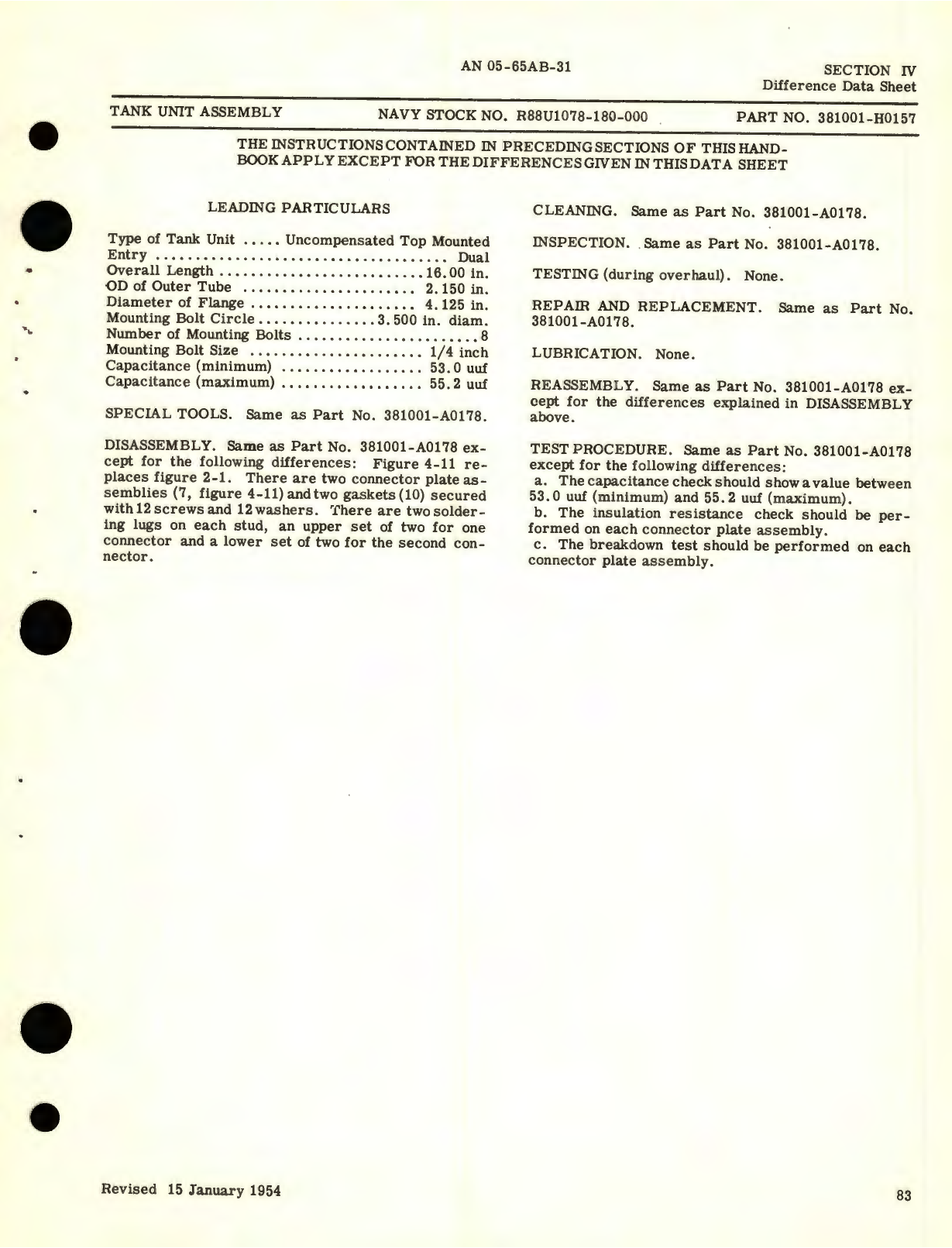 Sample page 9 from AirCorps Library document: Overhaul Instructions for Tank Units, Uncompensated, Flange Mounted Capacitor Fuel Gage System