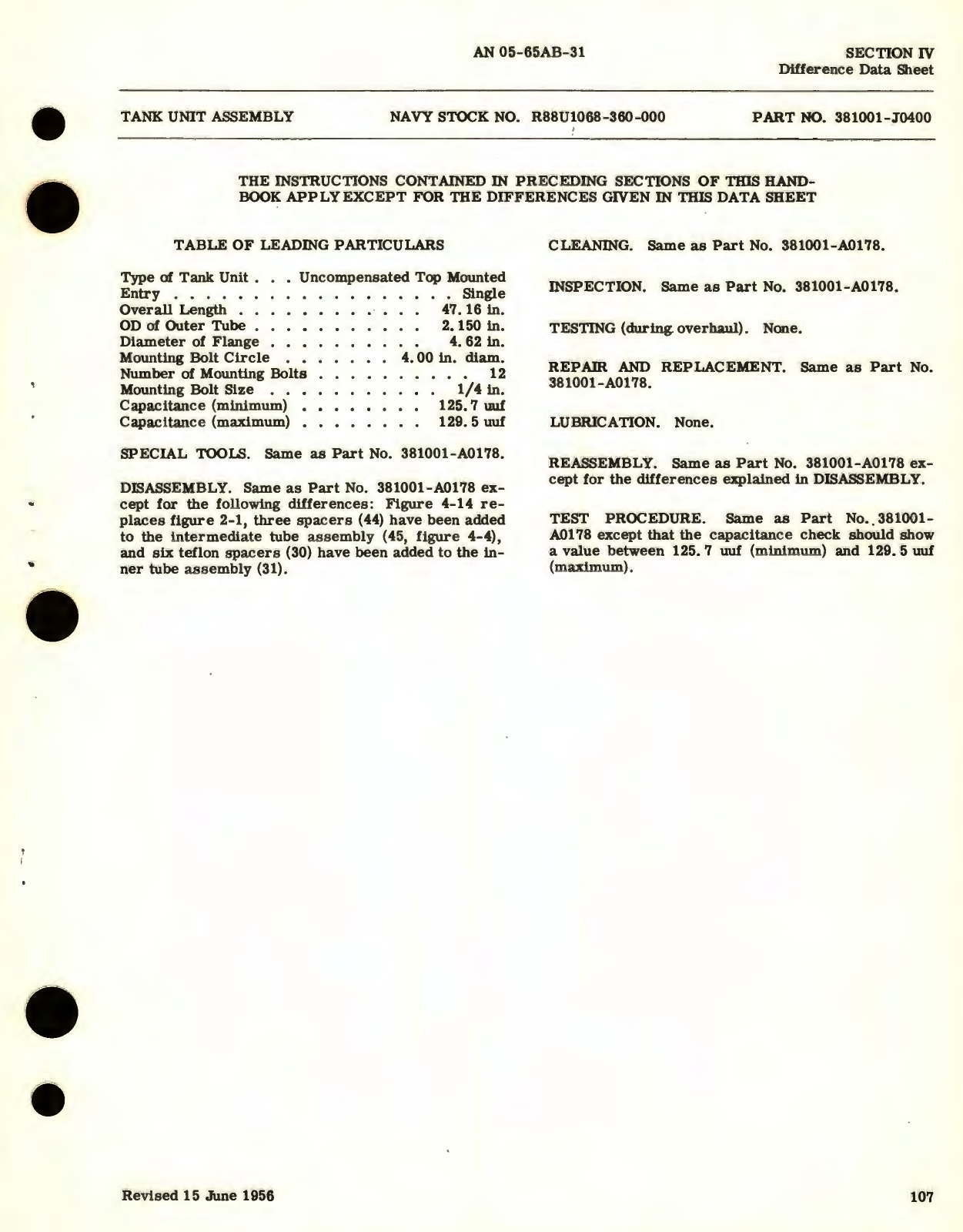 Sample page 7 from AirCorps Library document: Overhaul Instructions for Tank Units, Uncompensated, Flange Mounted Capacitor Fuel Gage System