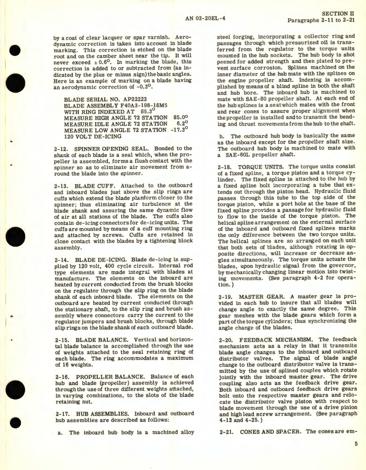 Sample page 9 from AirCorps Library document: Operation and Service Instructions for Propeller Model AD8664FN-B1 