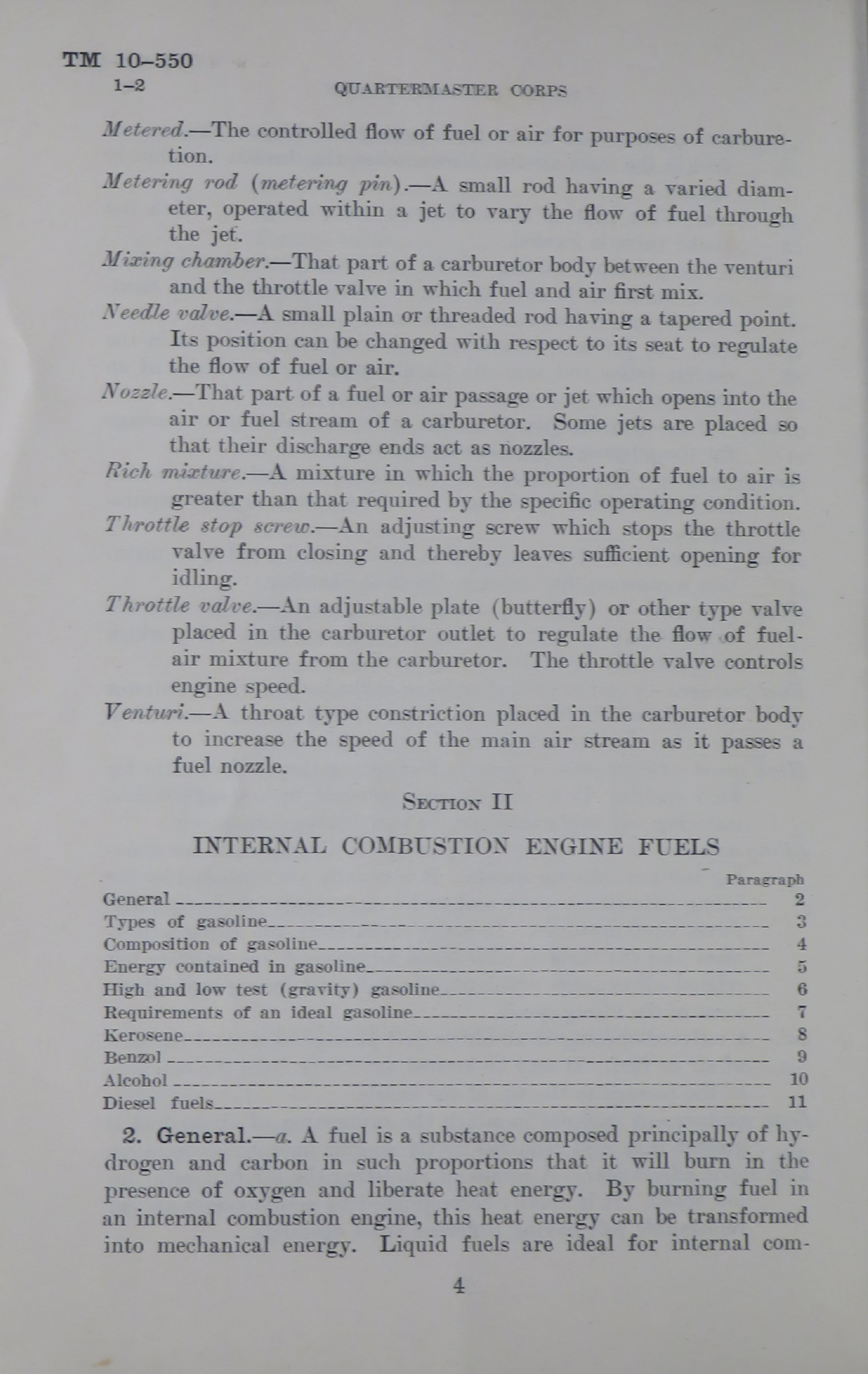 Sample page 6 from AirCorps Library document: Fuels and Carburetion Technical Manual