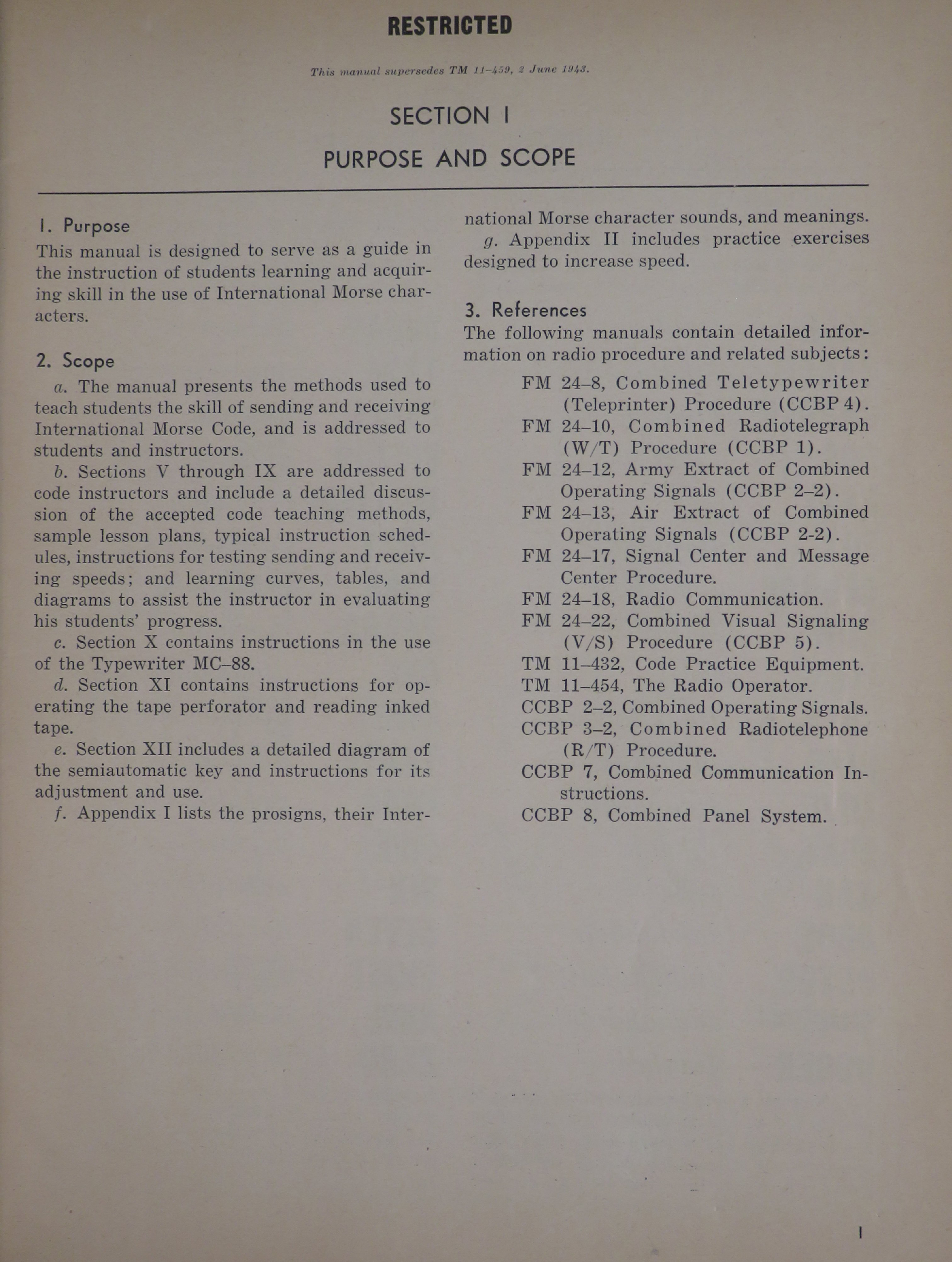 Sample page 7 from AirCorps Library document: International Morse Code Instructions