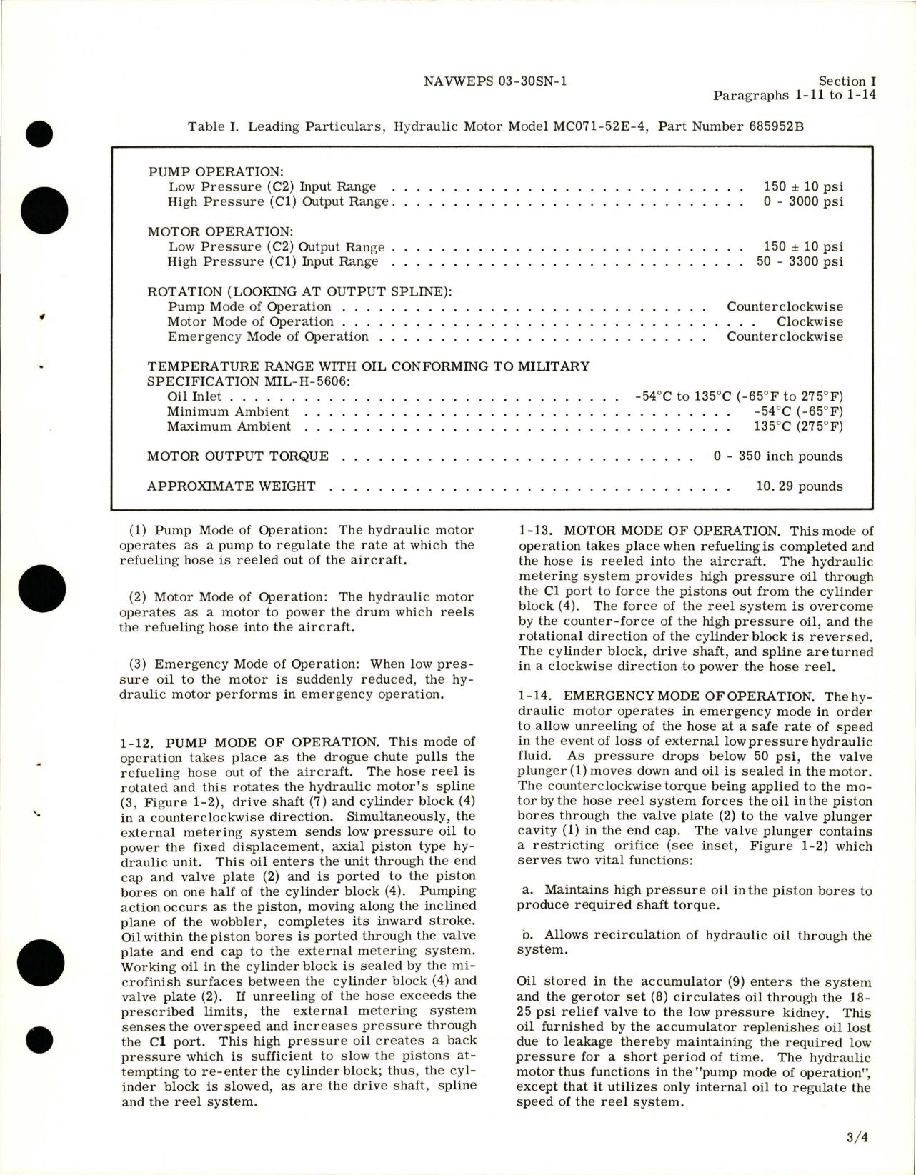 Sample page 7 from AirCorps Library document: Overhaul Instructions for Hydraulic Motor - Parts 684314, 685952, 685952A, and 685952B