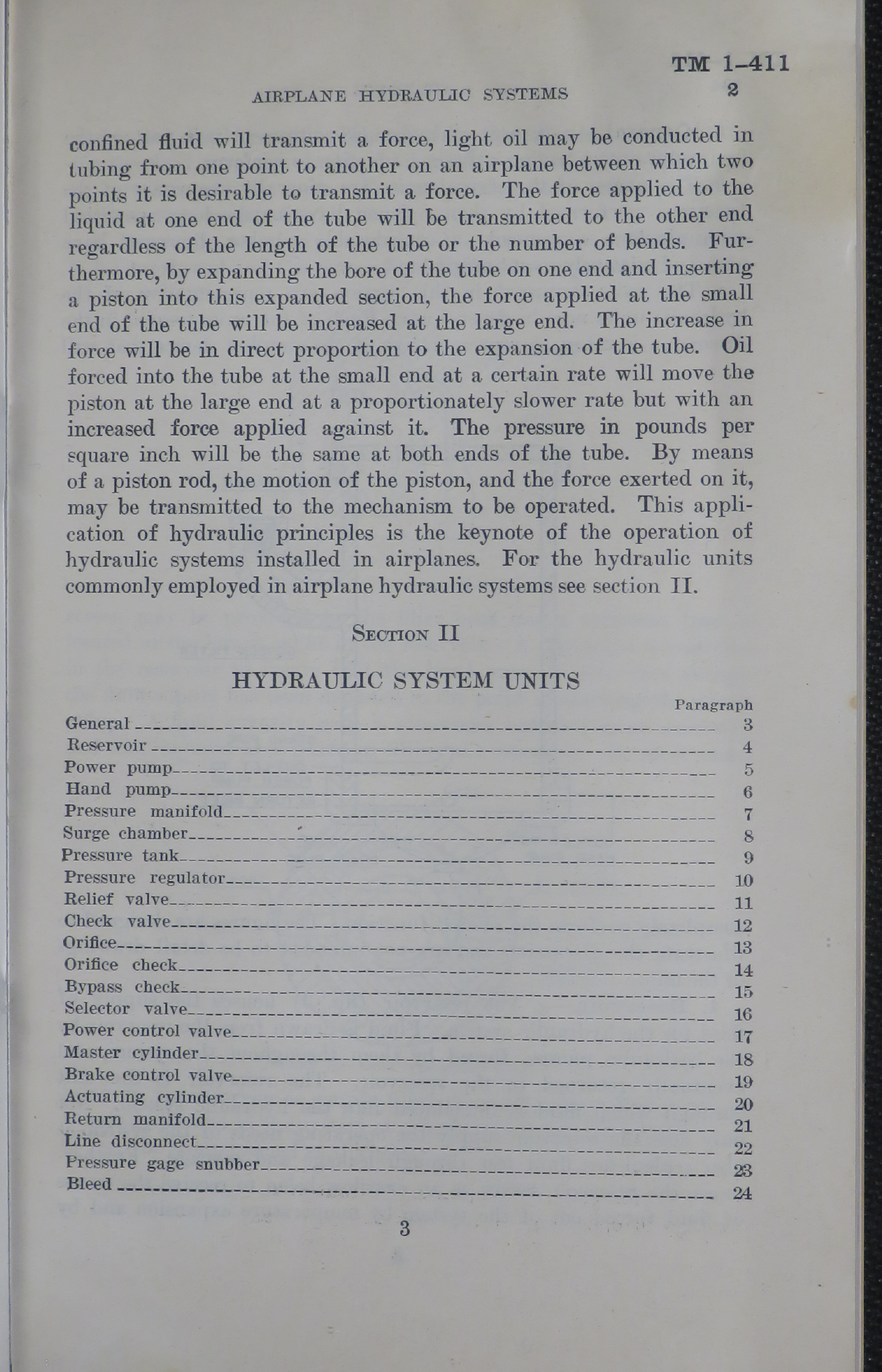 Sample page 5 from AirCorps Library document: Airplane Hydraulic Systems and Miscellaneous Equipment