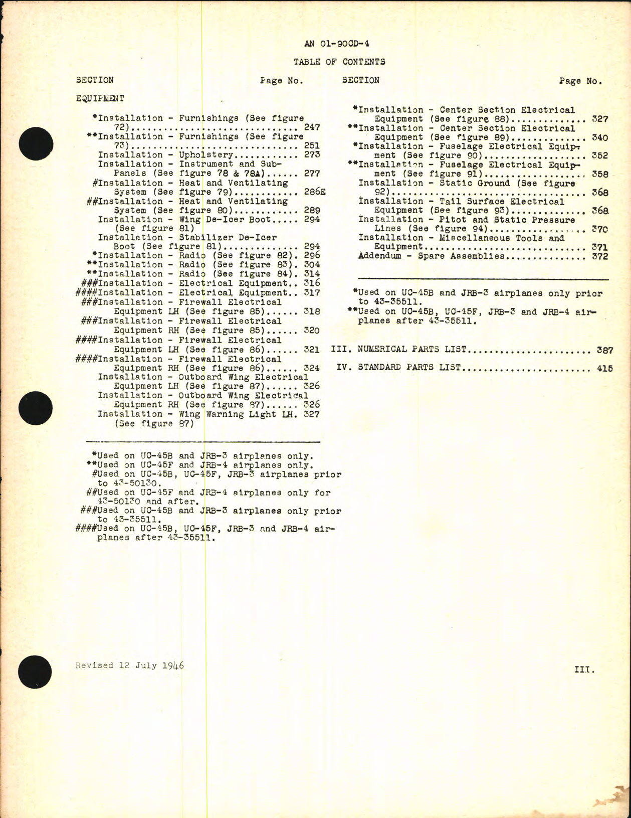 Sample page 7 from AirCorps Library document: Parts Catalog for C-45B, C-45F, JRB-3, and JRB-4
