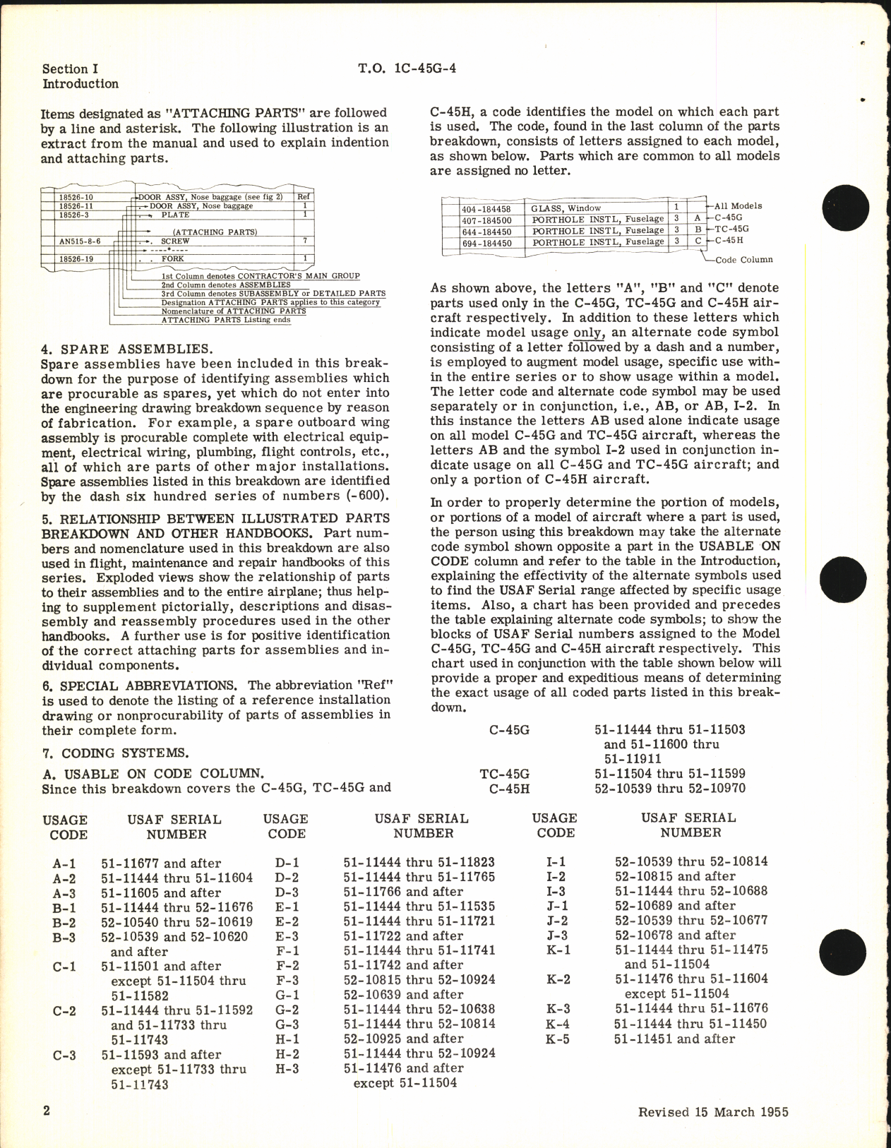 Sample page 8 from AirCorps Library document: Illustrated Parts Breakdown for C-45G, TC-45G, and C-45H