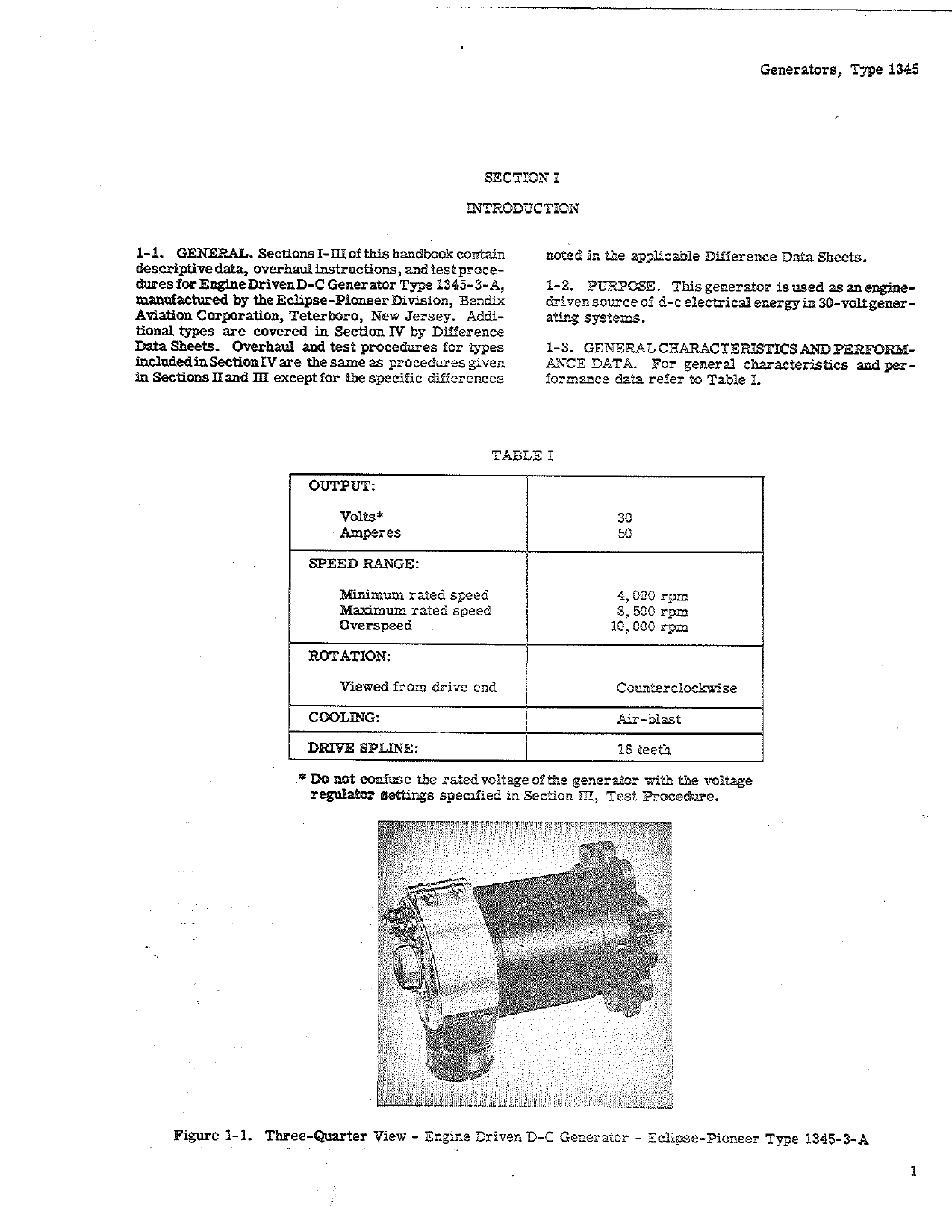Sample page 5 from AirCorps Library document: Overhaul Instructions for Engine Driven DC Generator - Types 1345-3-A, 30B24-1-A, and 30E22-1-B