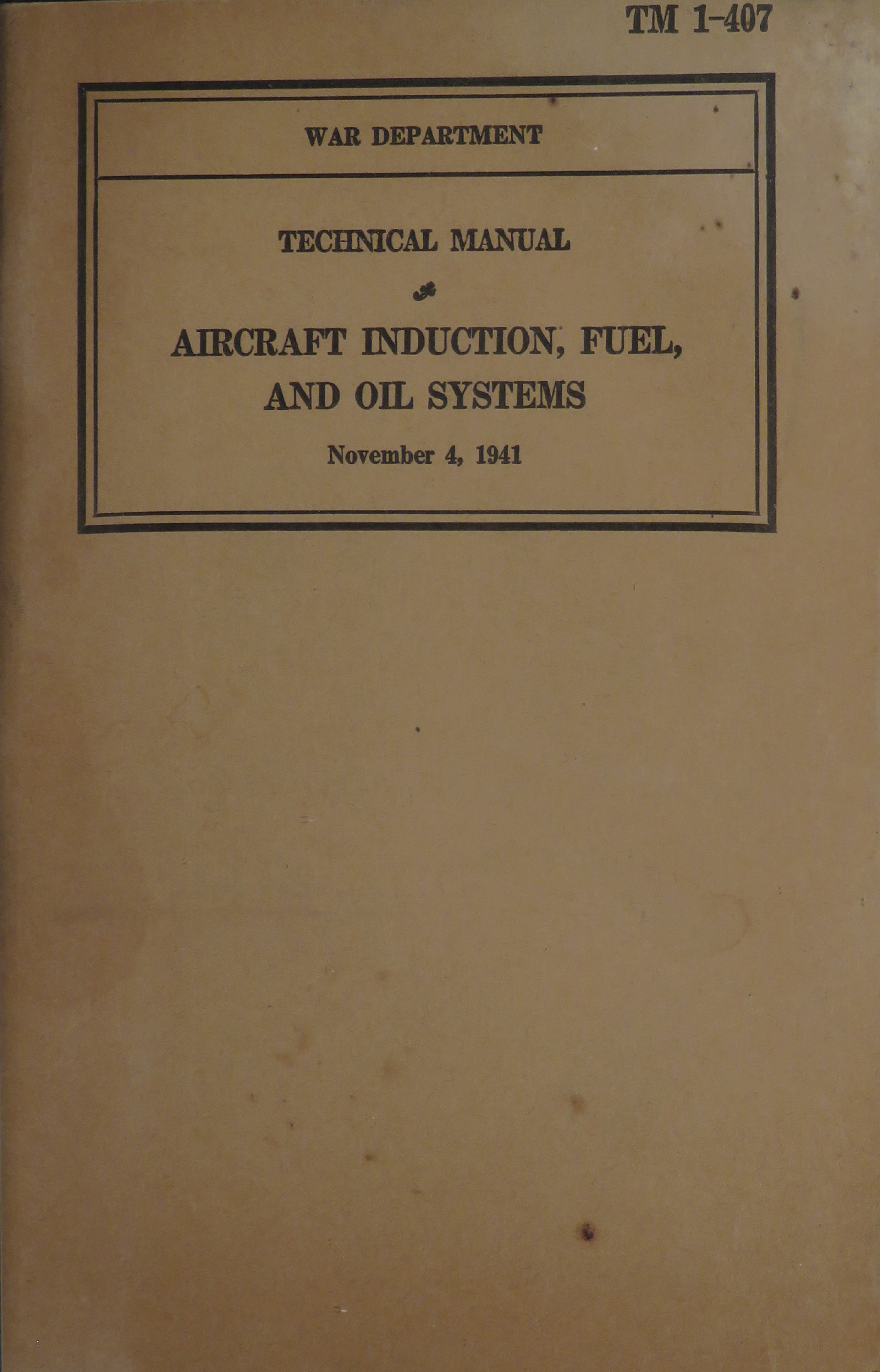 Sample page 1 from AirCorps Library document: Aircraft Induction, Fuel, and Oil Systems
