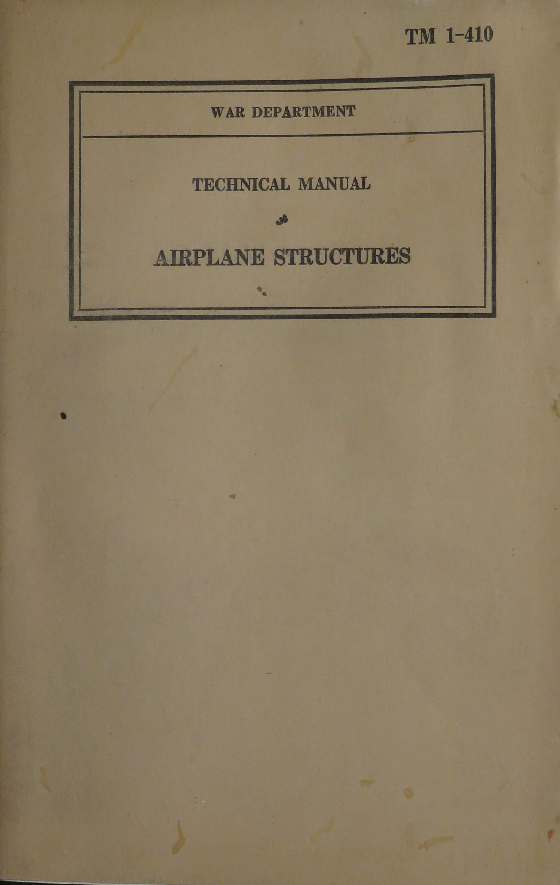 Sample page 1 from AirCorps Library document: Airplane Structures