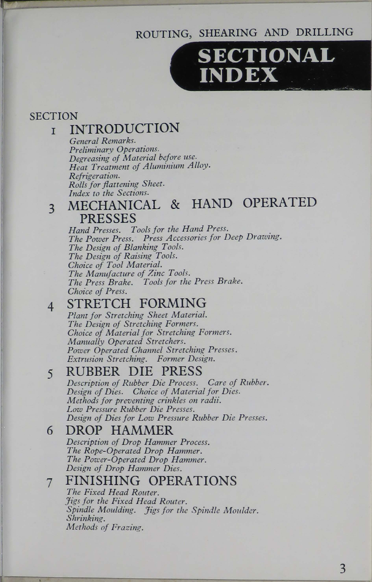 Sample page 9 from AirCorps Library document: Routing, Shearing, & Drilling - Handbook on The Fabrication of Sheet Metal Details