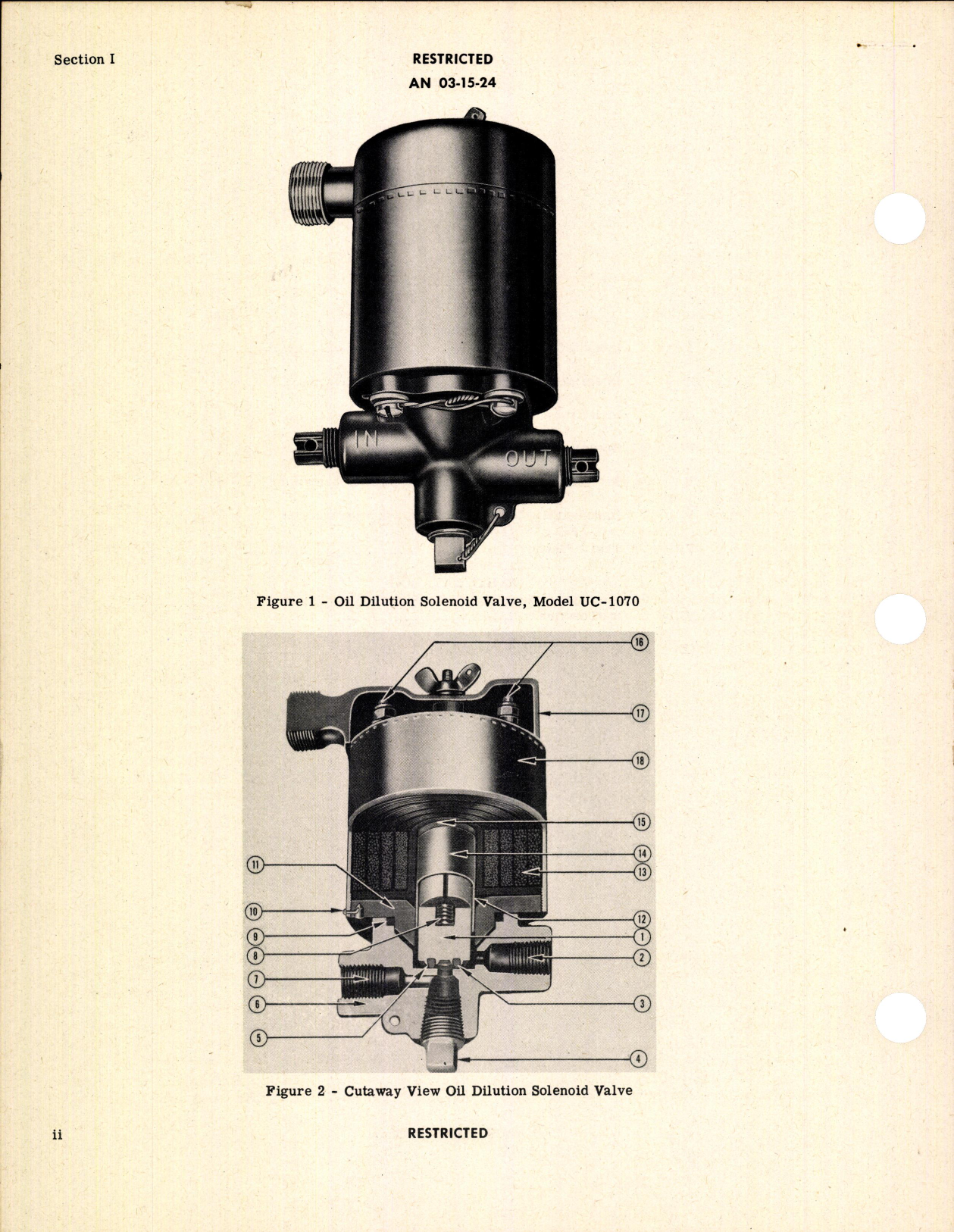 Sample page 4 from AirCorps Library document: Parts Catalog for Oil Dilution Solenoid Valve