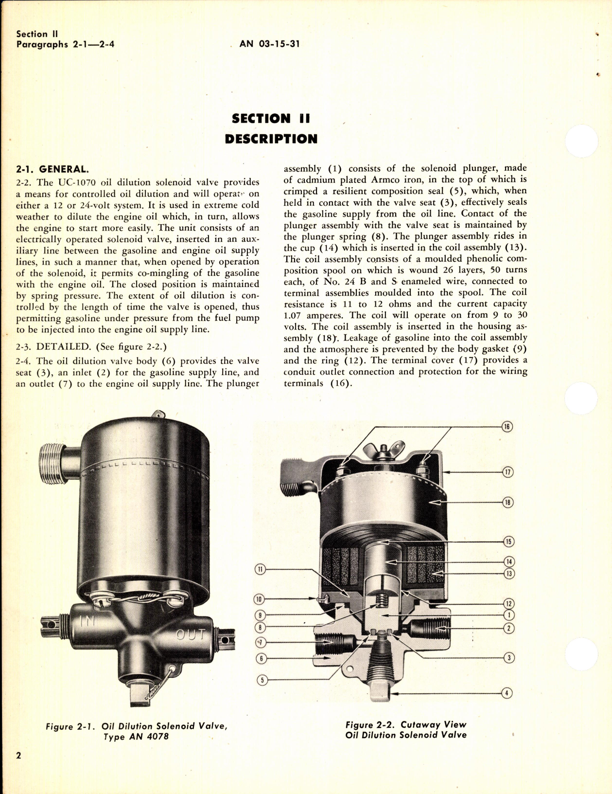 Sample page 4 from AirCorps Library document: Overhaul Instructions for Oil Dilution Solenoid Valve Type AN 4078