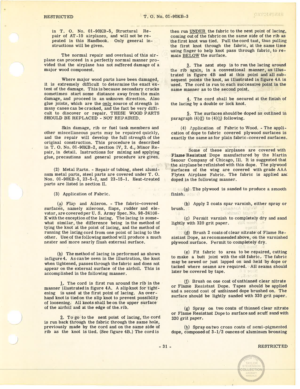 Sample page 32 from AirCorps Library document: Overhaul Instructions - AT-10