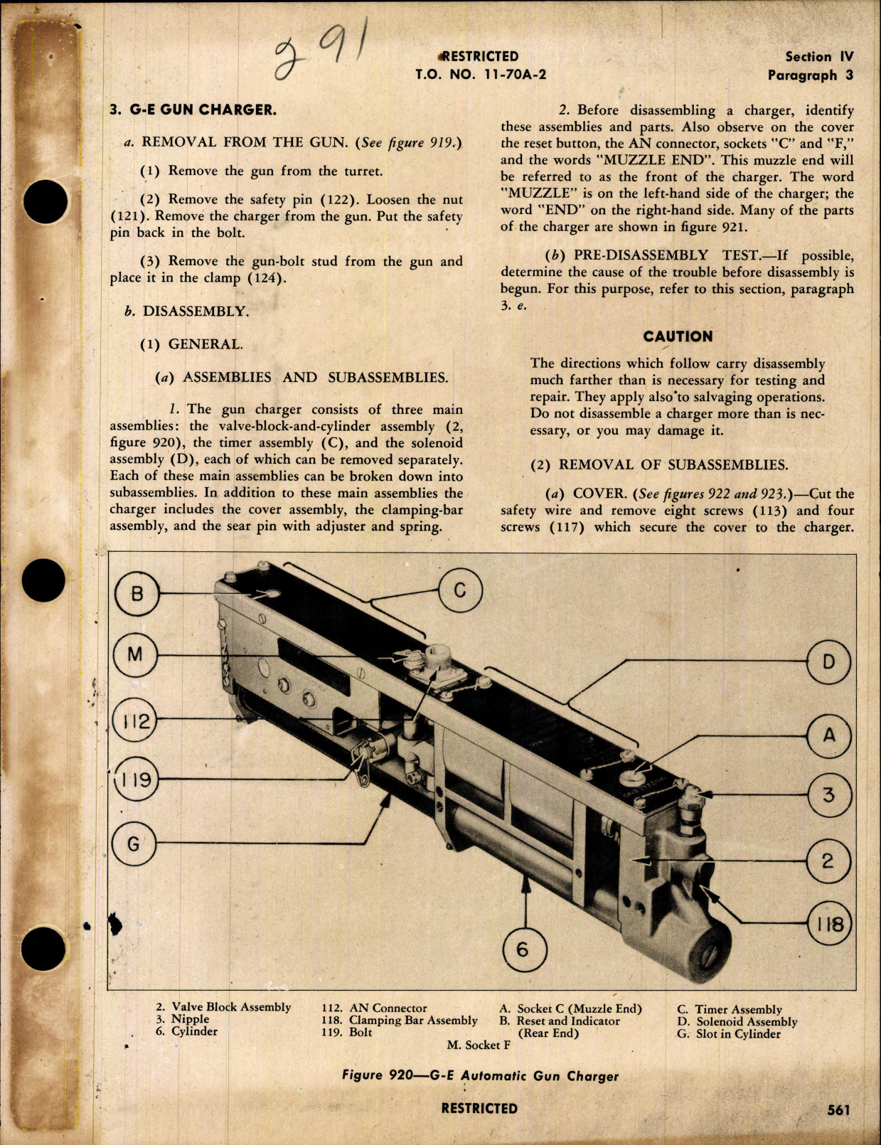 Sample page 1 from AirCorps Library document: Instructions for Remote Control Turrets (Pg 561-920)